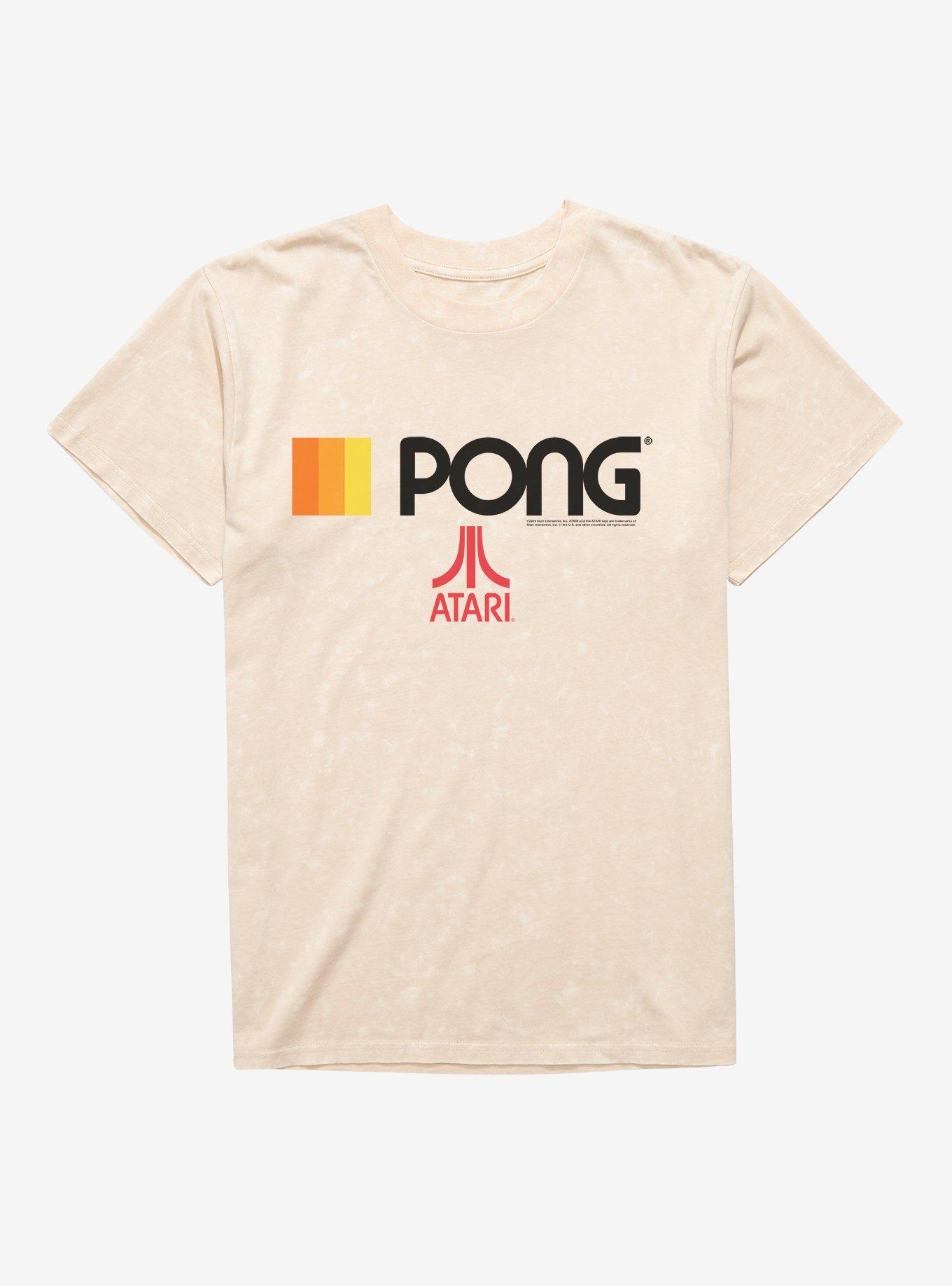 Atari Pong Mineral Wash T-Shirt, NATURAL MINERAL WASH, hi-res