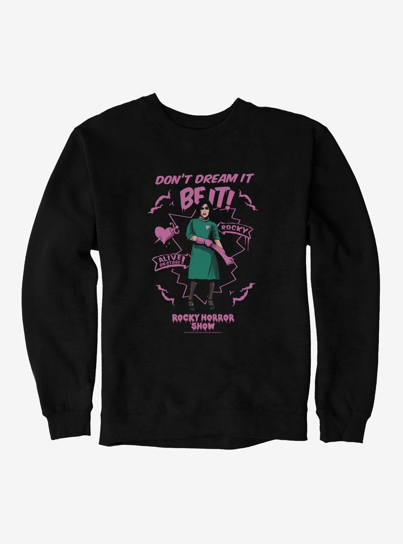 The Rocky Horror Picture Show Dream It Frank-N-Furter Sweatshirt, BLACK, hi-res