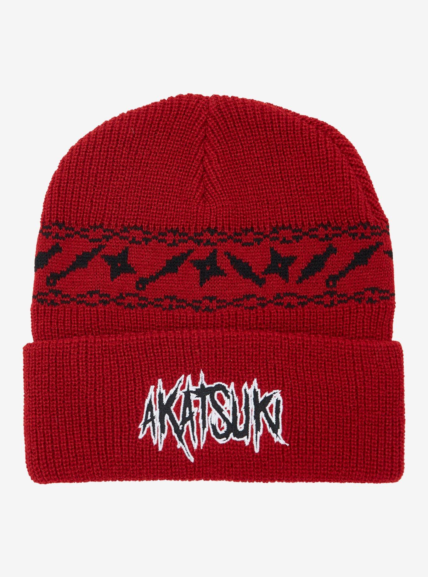 Naruto Shippuden Akatsuki Metal Font Beanie, , hi-res