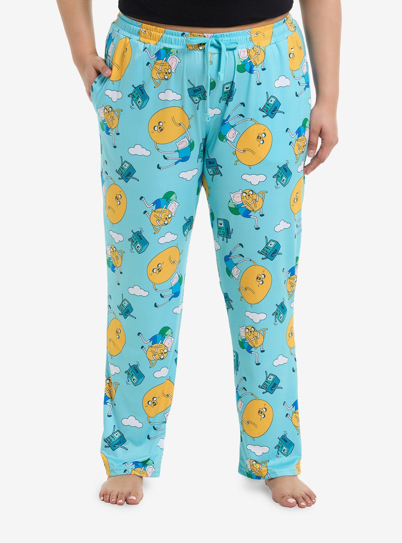 Adventure Time Finn Jake & BMO Girls Pajama Pants Plus Size, , hi-res