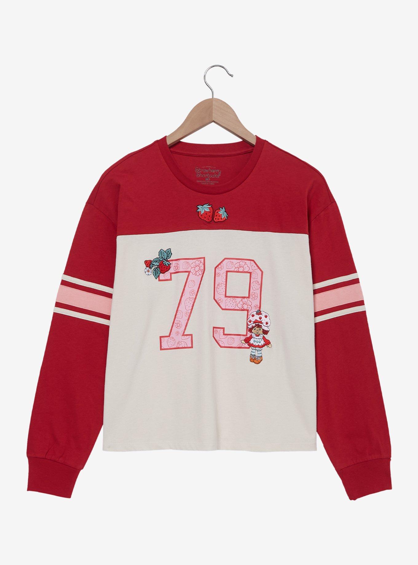 Strawberry Shortcake Women's Long Sleeve Football T-Shirt - BoxLunch Exclusive, , hi-res