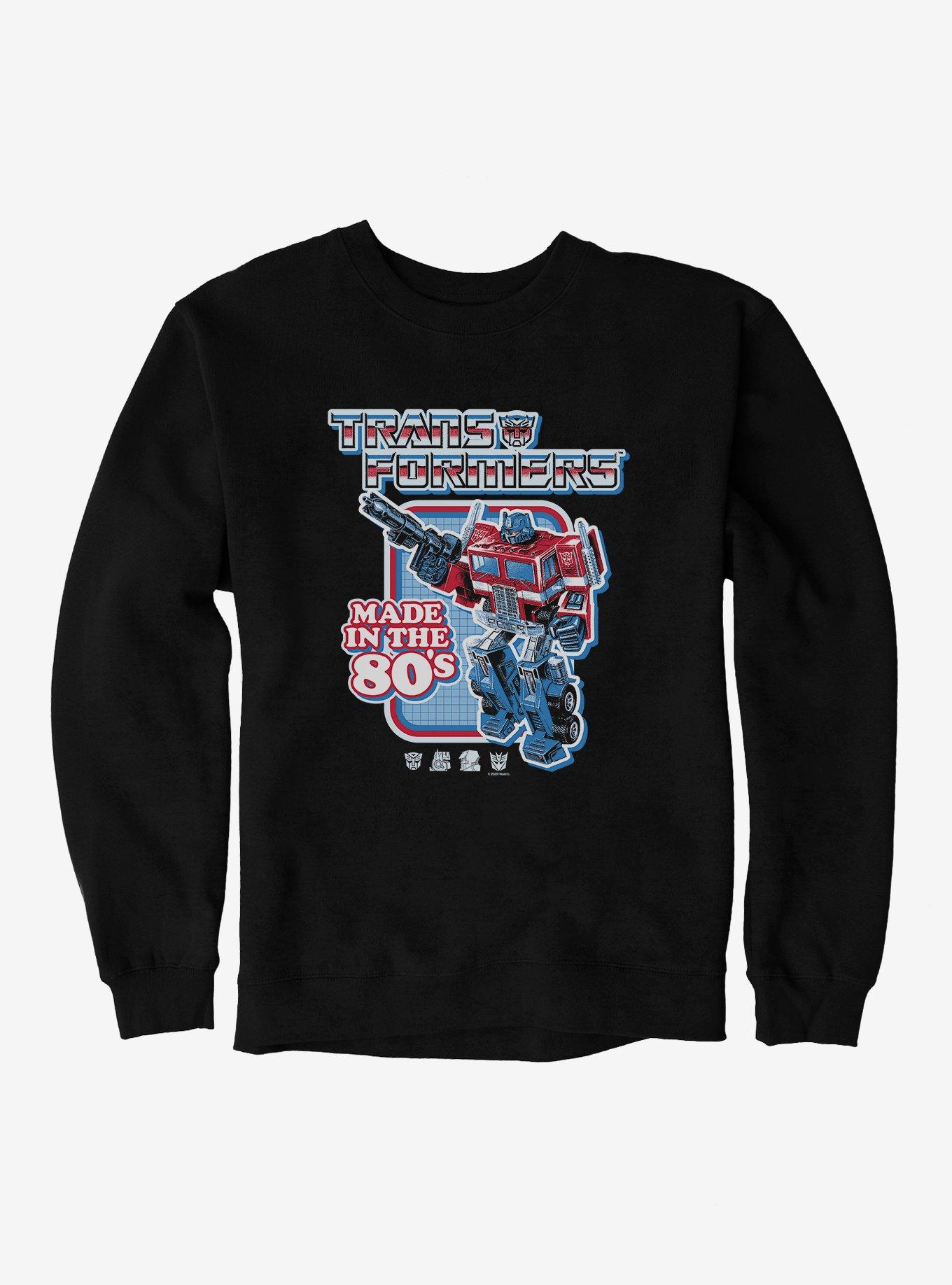 Transformers Made In The 80's Sweatshirt, BLACK, hi-res