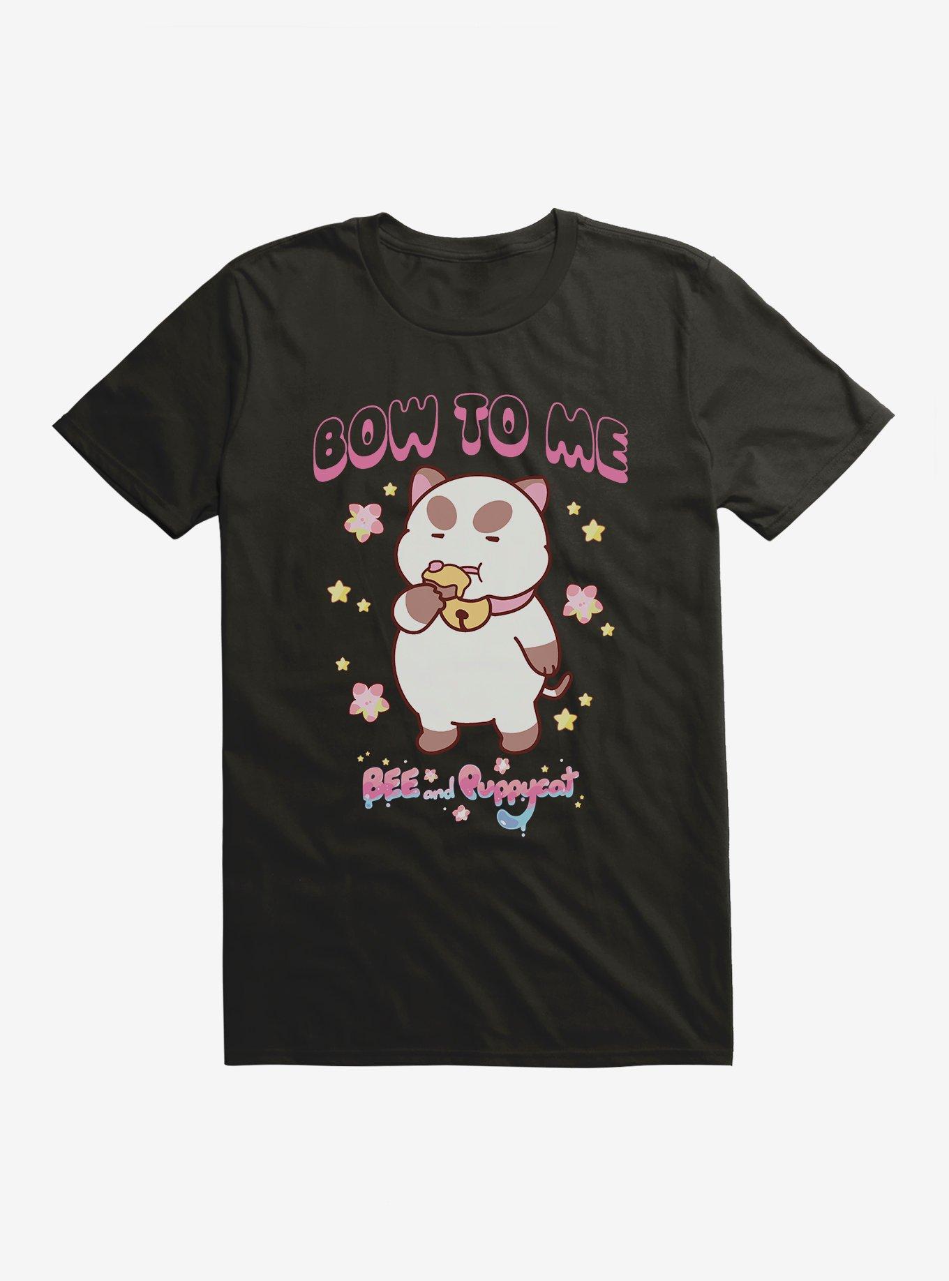 Bee and Puppycat Bow To Me T-Shirt, BLACK, hi-res