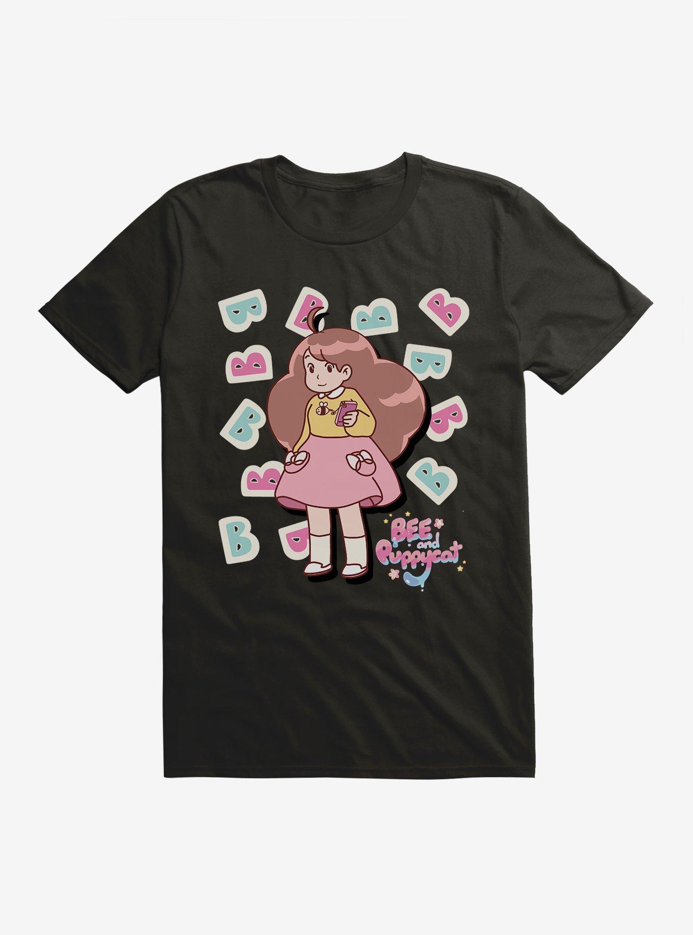 Bee and Puppycat B T-Shirt, BLACK, hi-res