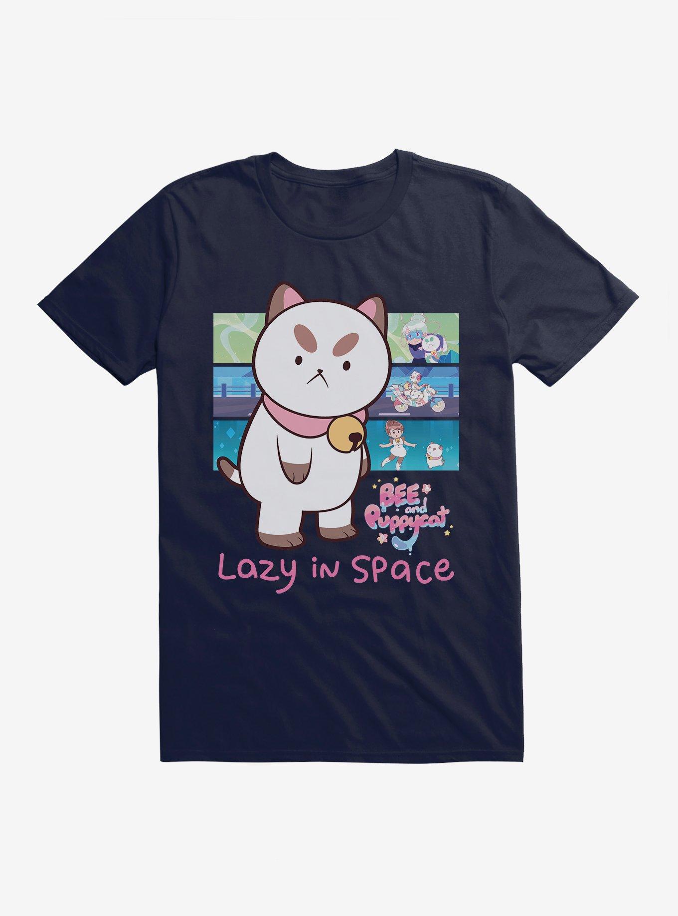 Bee and Puppycat Lazy In Space T-Shirt, NAVY, hi-res