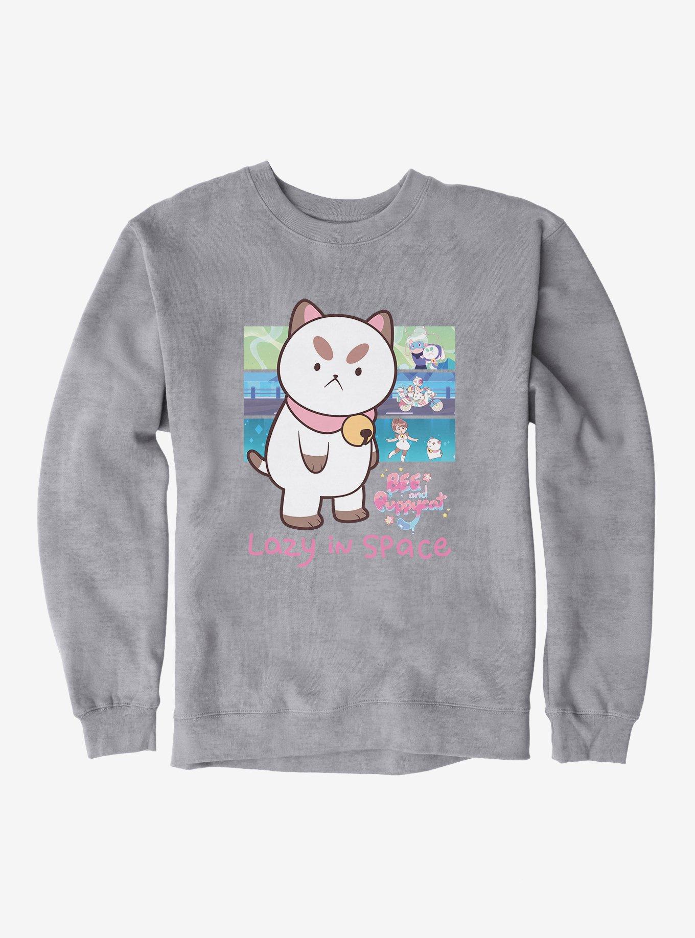 Bee and Puppycat Lazy In Space Sweatshirt, SPORT GRAY, hi-res