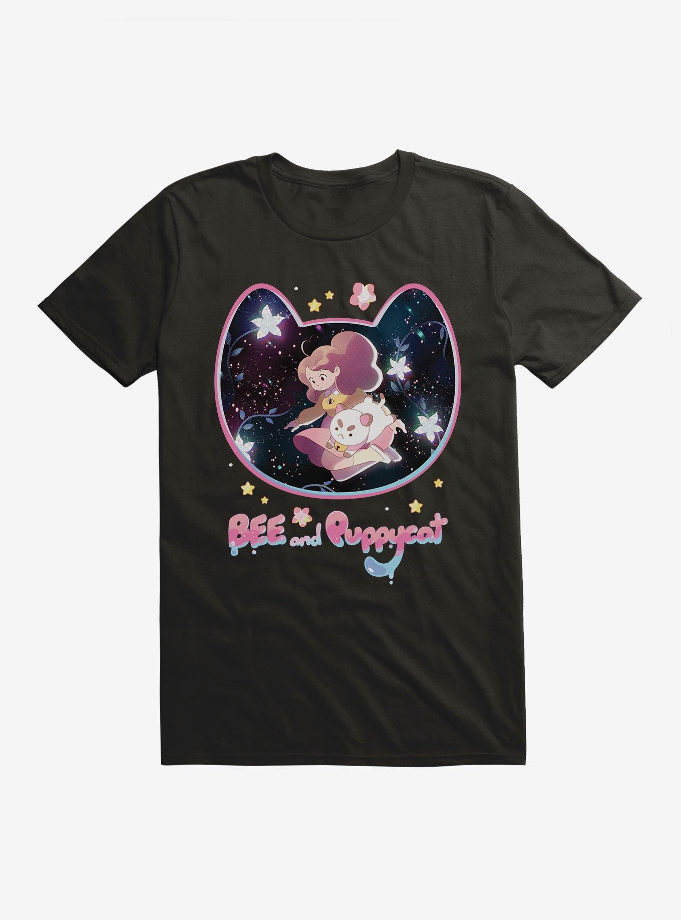 Bee and Puppycat Flower Galaxy T-Shirt, , hi-res