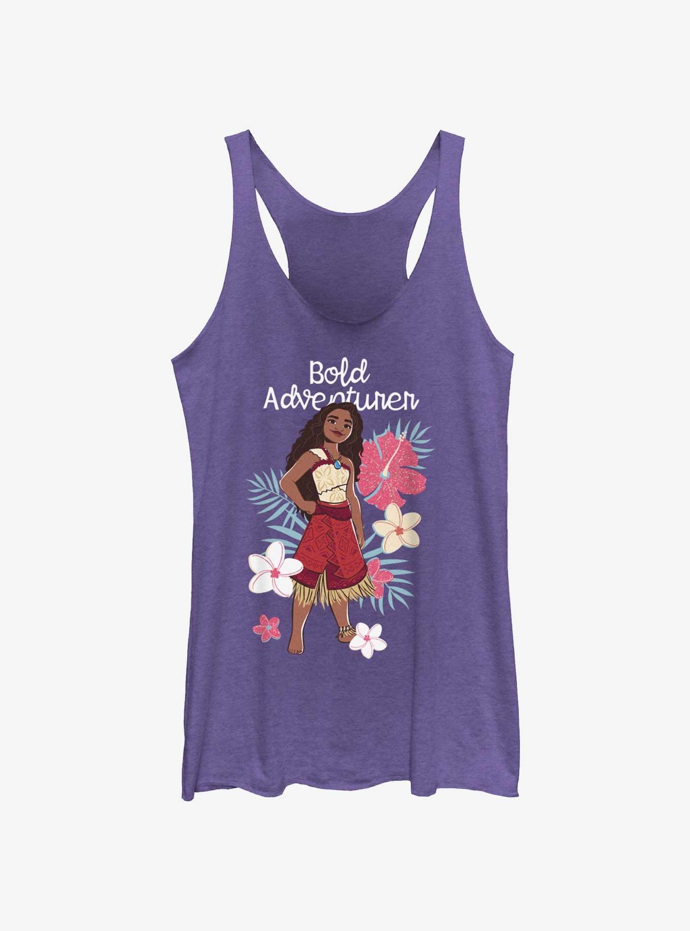 Disney Moana 2 Bold Adventurer Floral Girls Tank, , hi-res