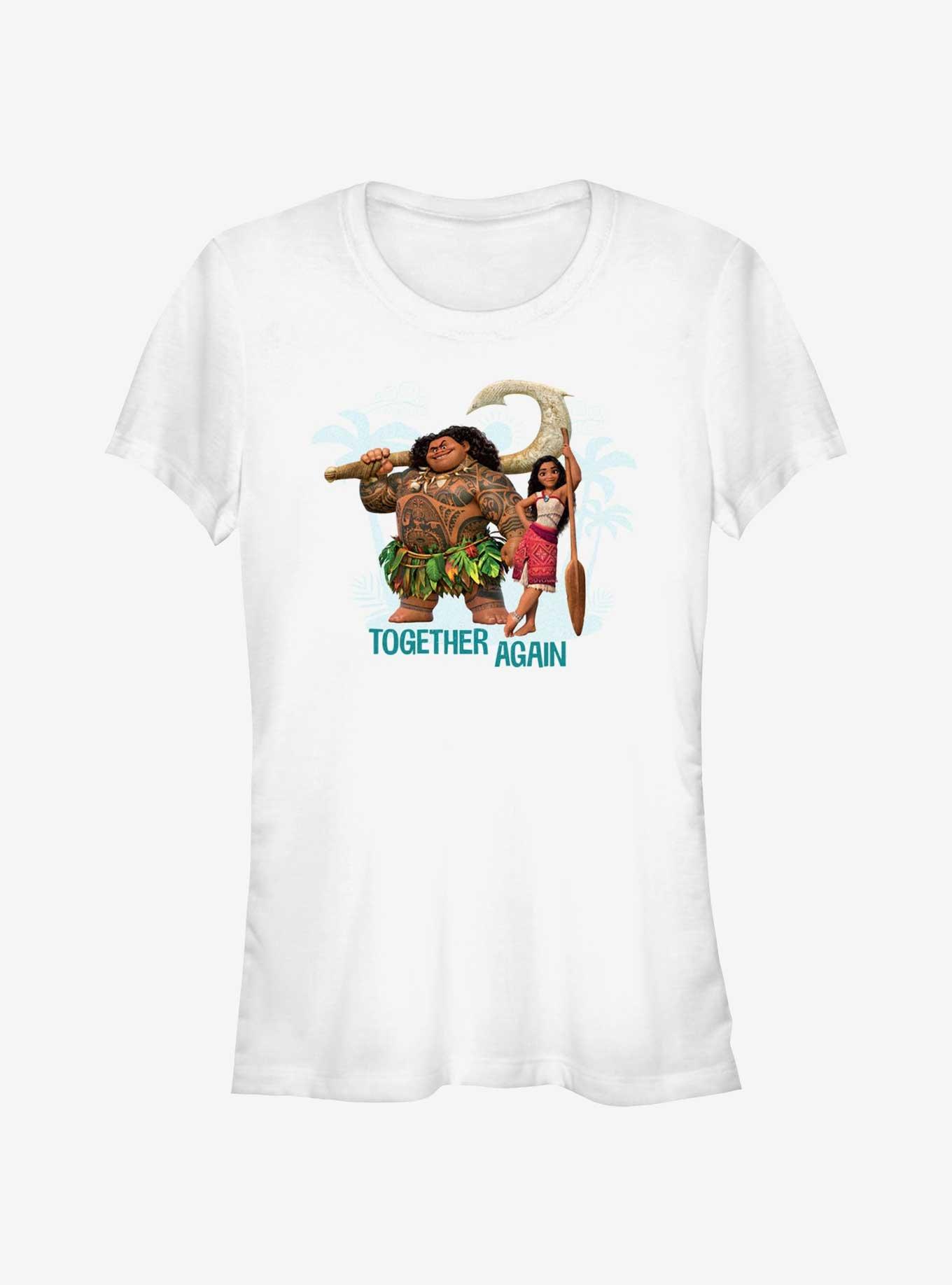 Disney Moana 2 Together Again Maui Girls T-Shirt, WHITE, hi-res