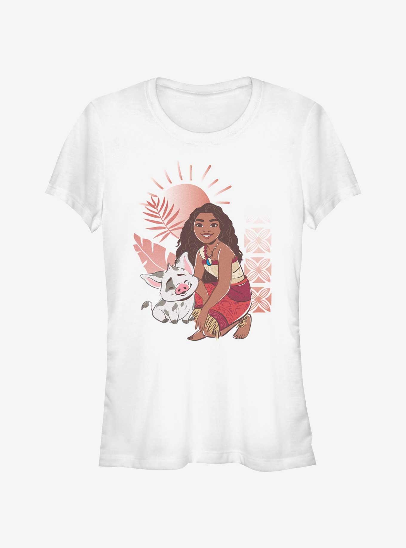 Disney Moana 2 Pua And Moana Girls T-Shirt