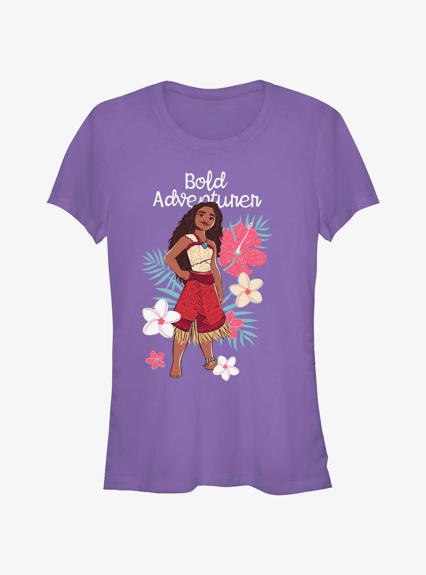 Disney Moana 2 Bold Adventurer Floral Girls T-Shirt, , hi-res