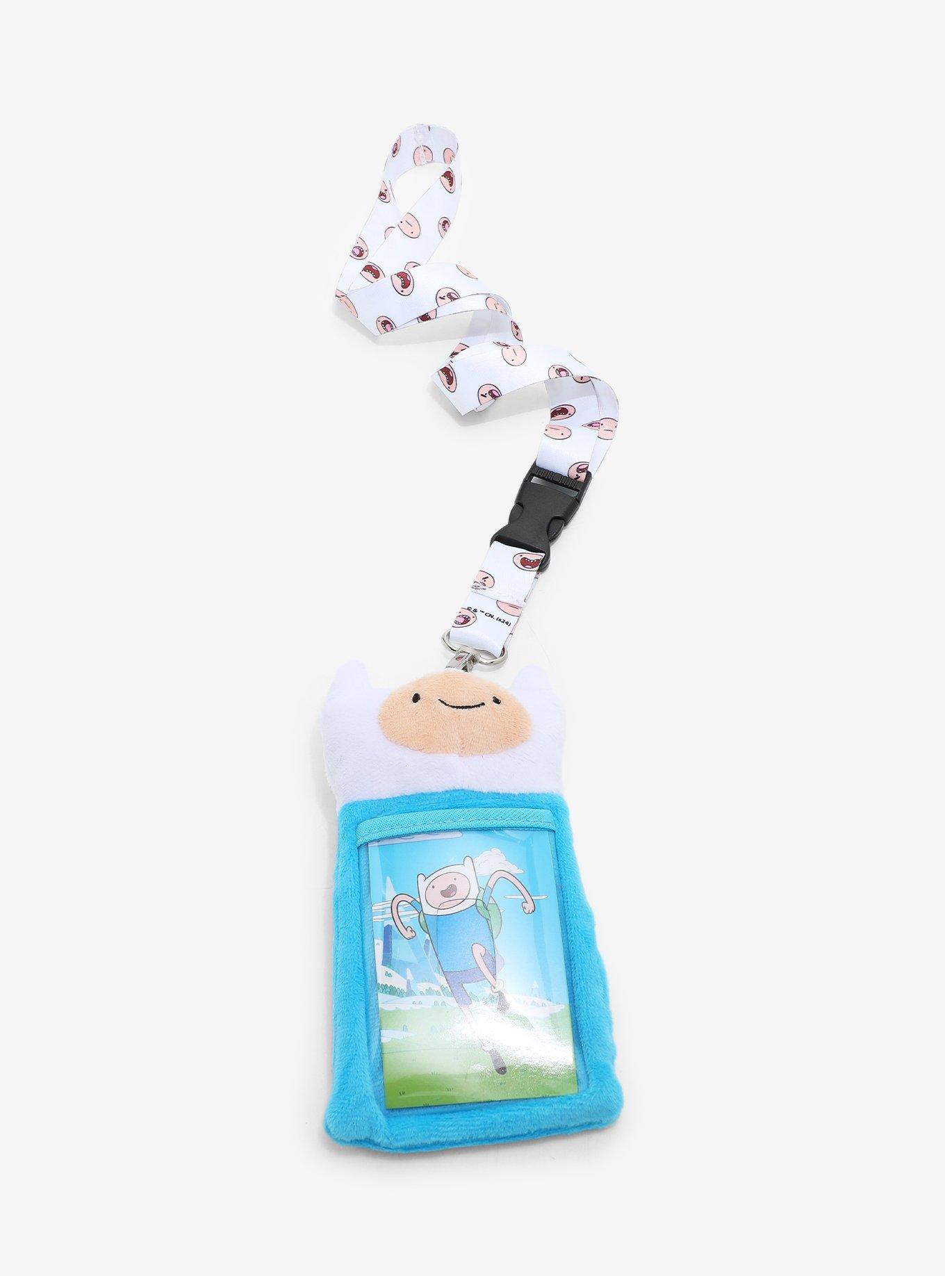 Adventure Time Finn Plush Lanyard With Cardholder, , hi-res