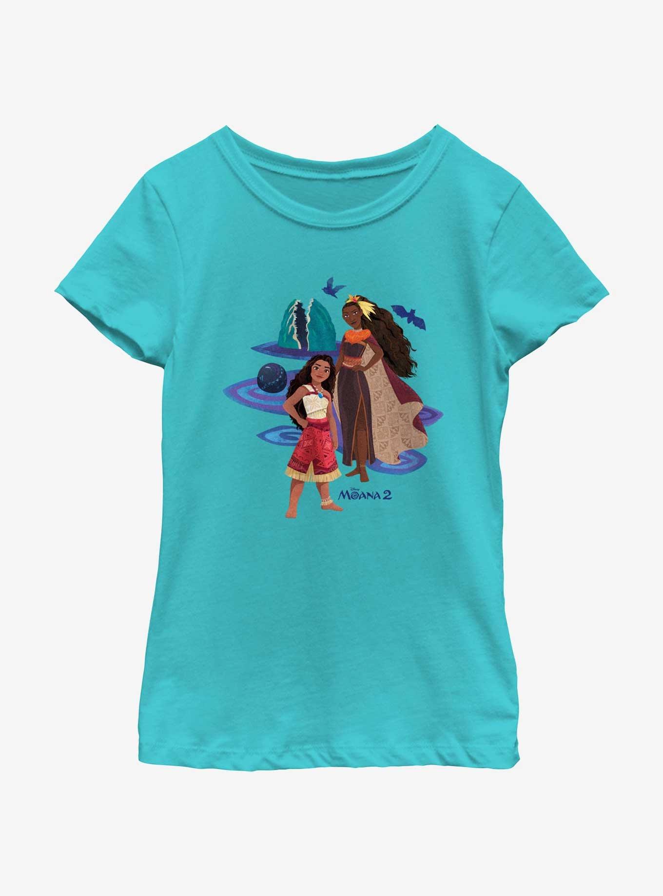 Disney Moana 2 Moana And Matangi Youth Girls T-Shirt, TAHI BLUE, hi-res