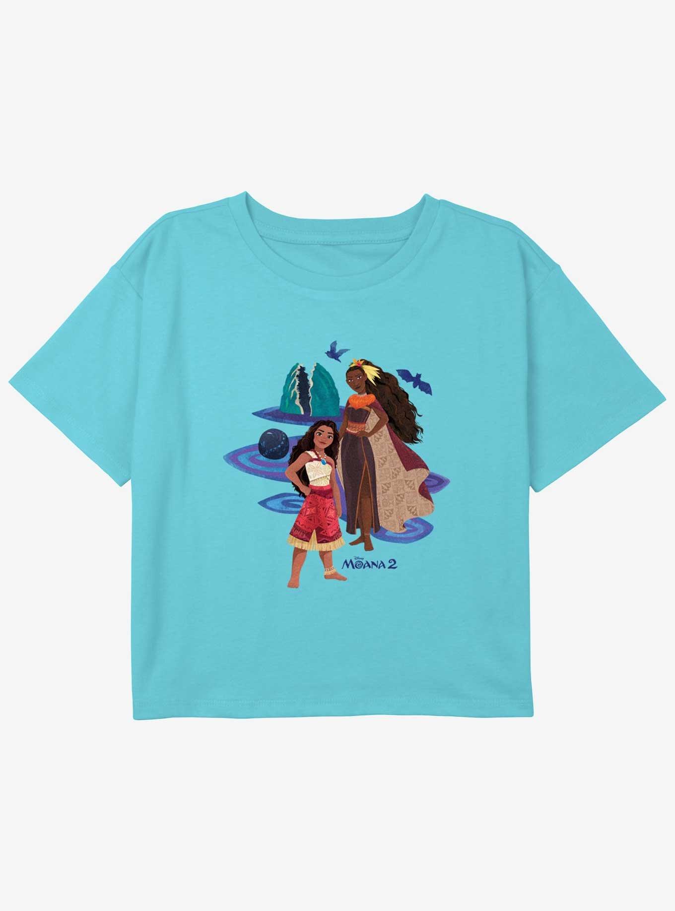 Disney Moana 2 Moana And Matangi Youth Girls Boxy T-Shirt, BLUE, hi-res