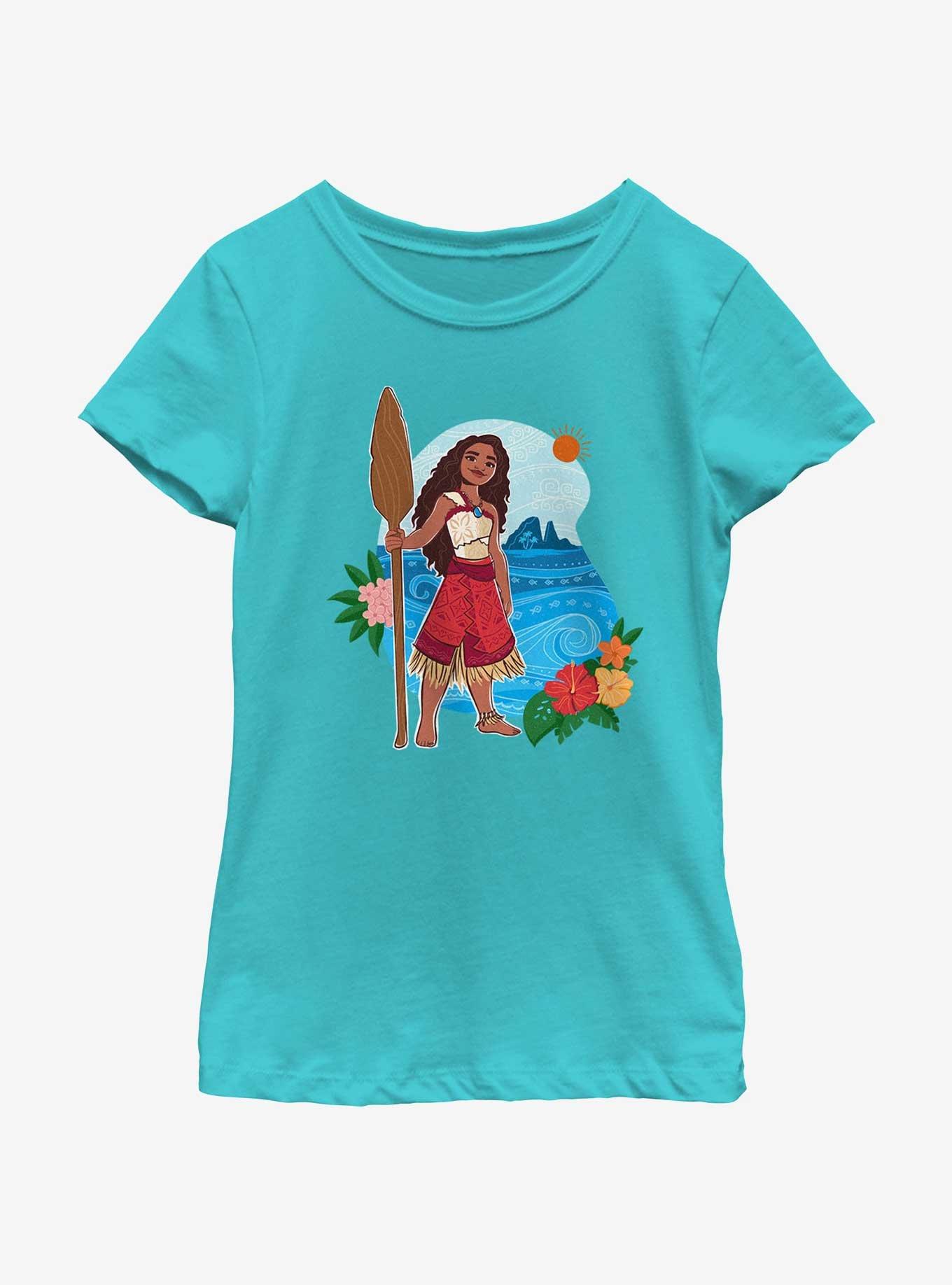 Disney Moana 2 Confident Pose Youth Girls T-Shirt, TAHI BLUE, hi-res