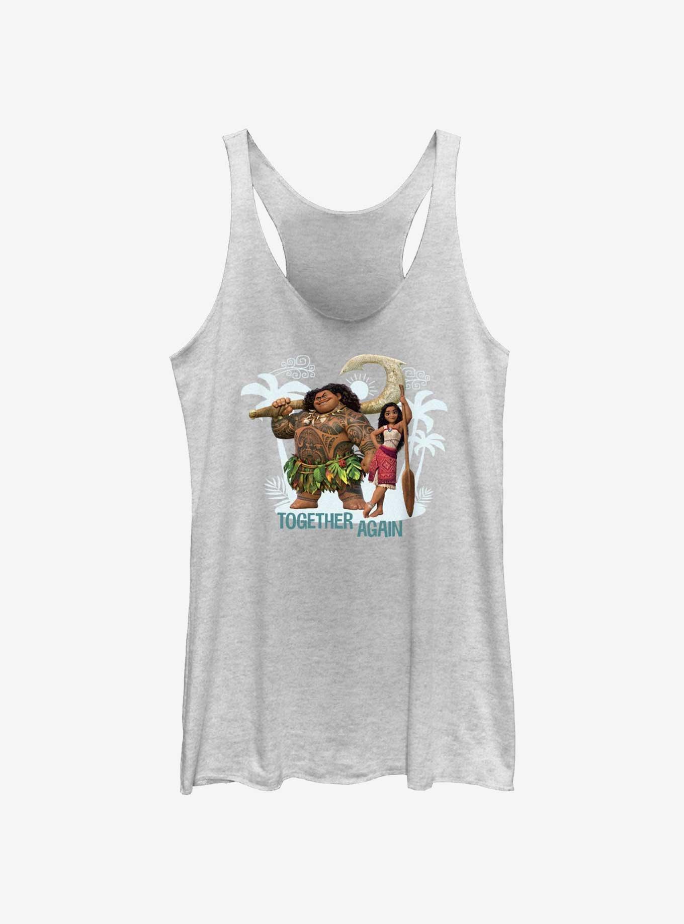 Disney Moana 2 Together Again Womens Tank Top, WHITE HTR, hi-res