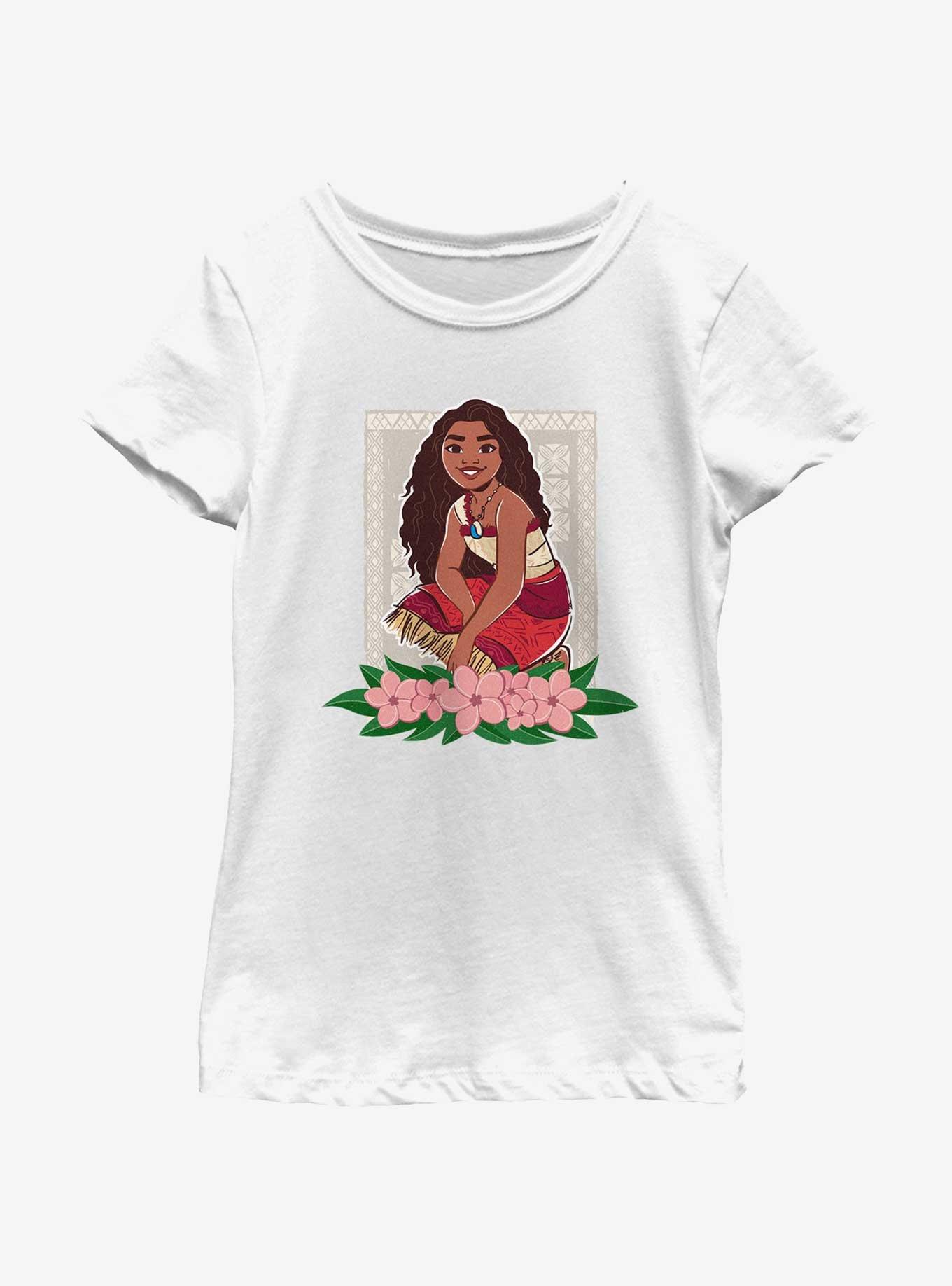 Disney Moana 2 Flowers Youth Girls T-Shirt, , hi-res