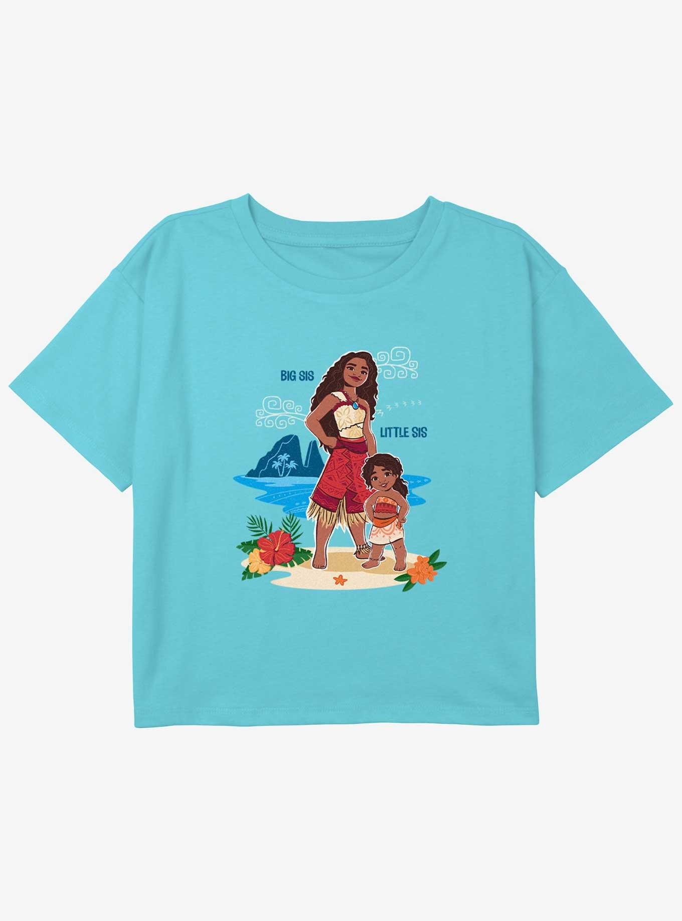 Disney Moana 2 Big And Little Sis Youth Girls Boxy T-Shirt, , hi-res