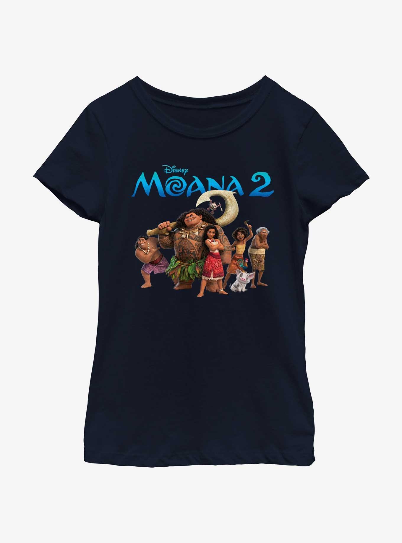 Disney Moana 2 Adventure Group Youth Girls T-Shirt, , hi-res