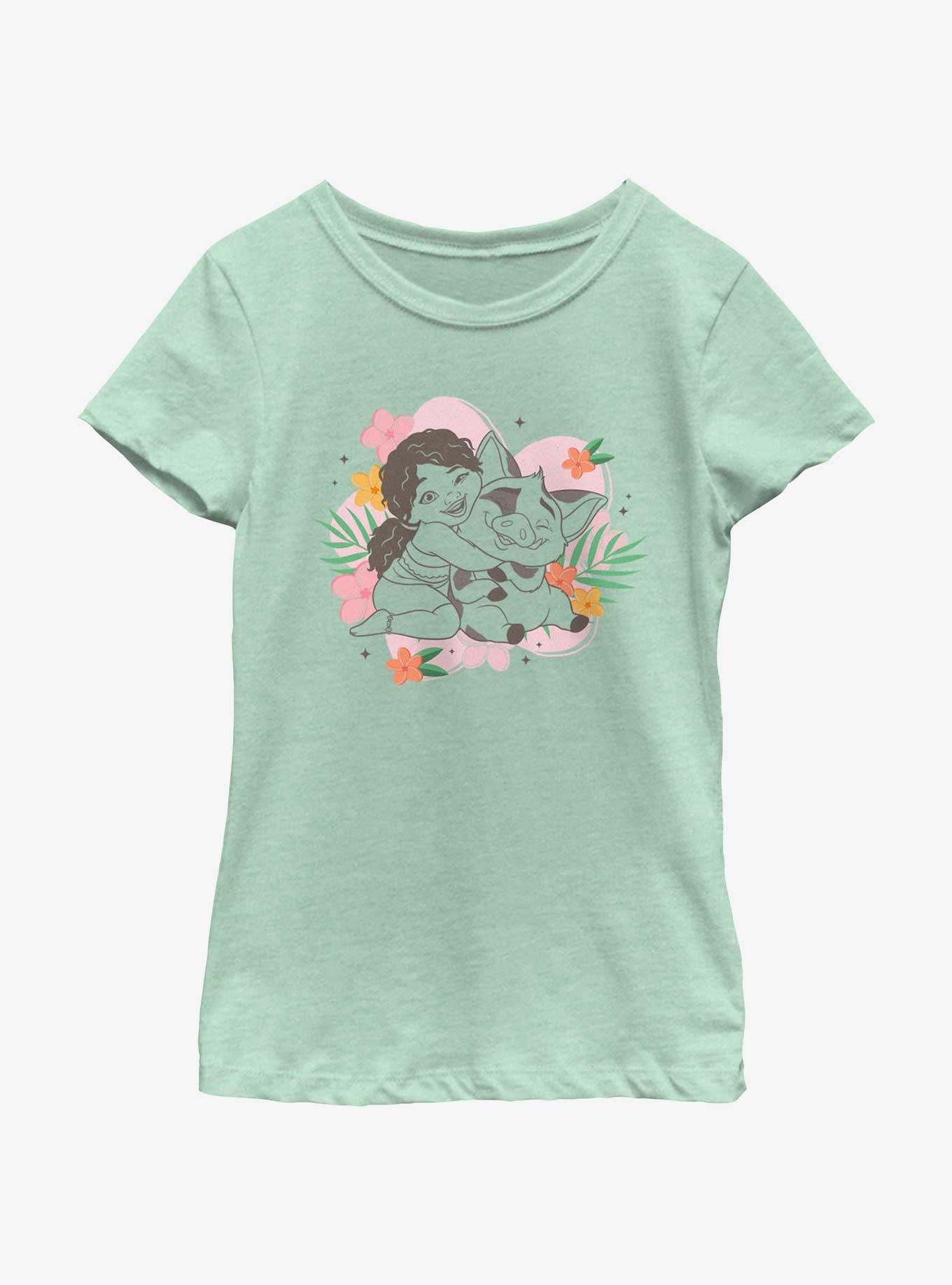 Disney Moana 2 Simea And Pua Floral Youth Girls T-Shirt, , hi-res