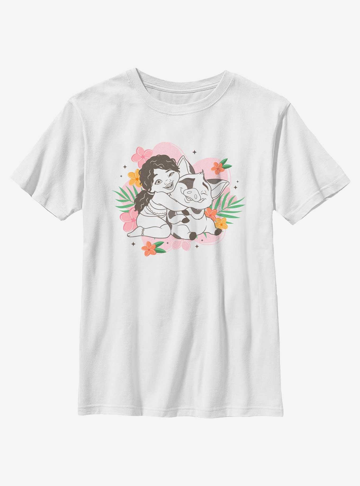 Disney Moana 2 Simea And Pua Floral Youth T-Shirt, , hi-res