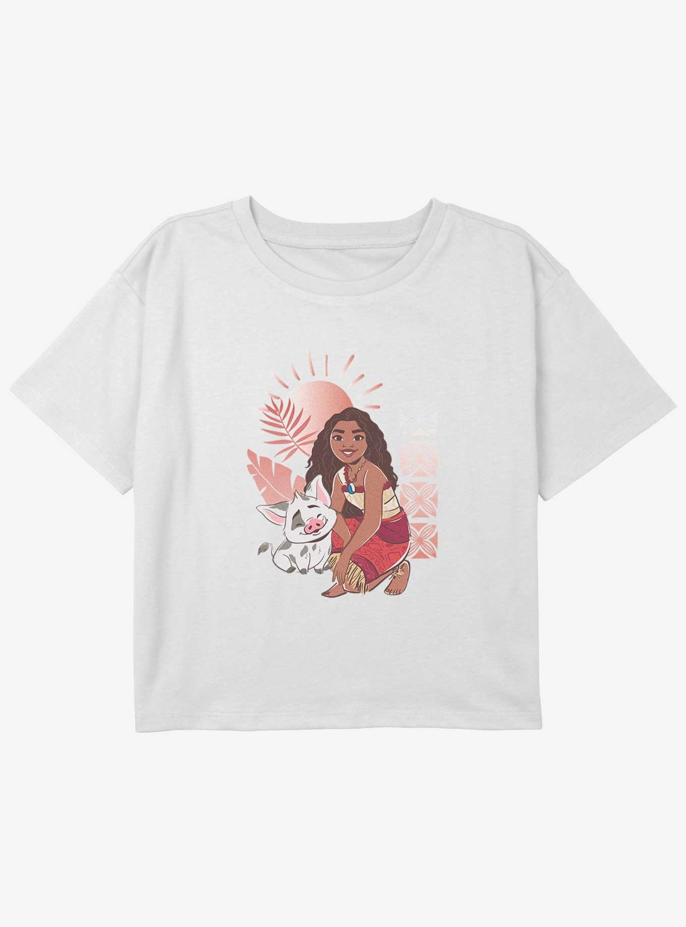 Disney Moana 2 Pua And Moana Youth Girls Boxy T-Shirt, , hi-res