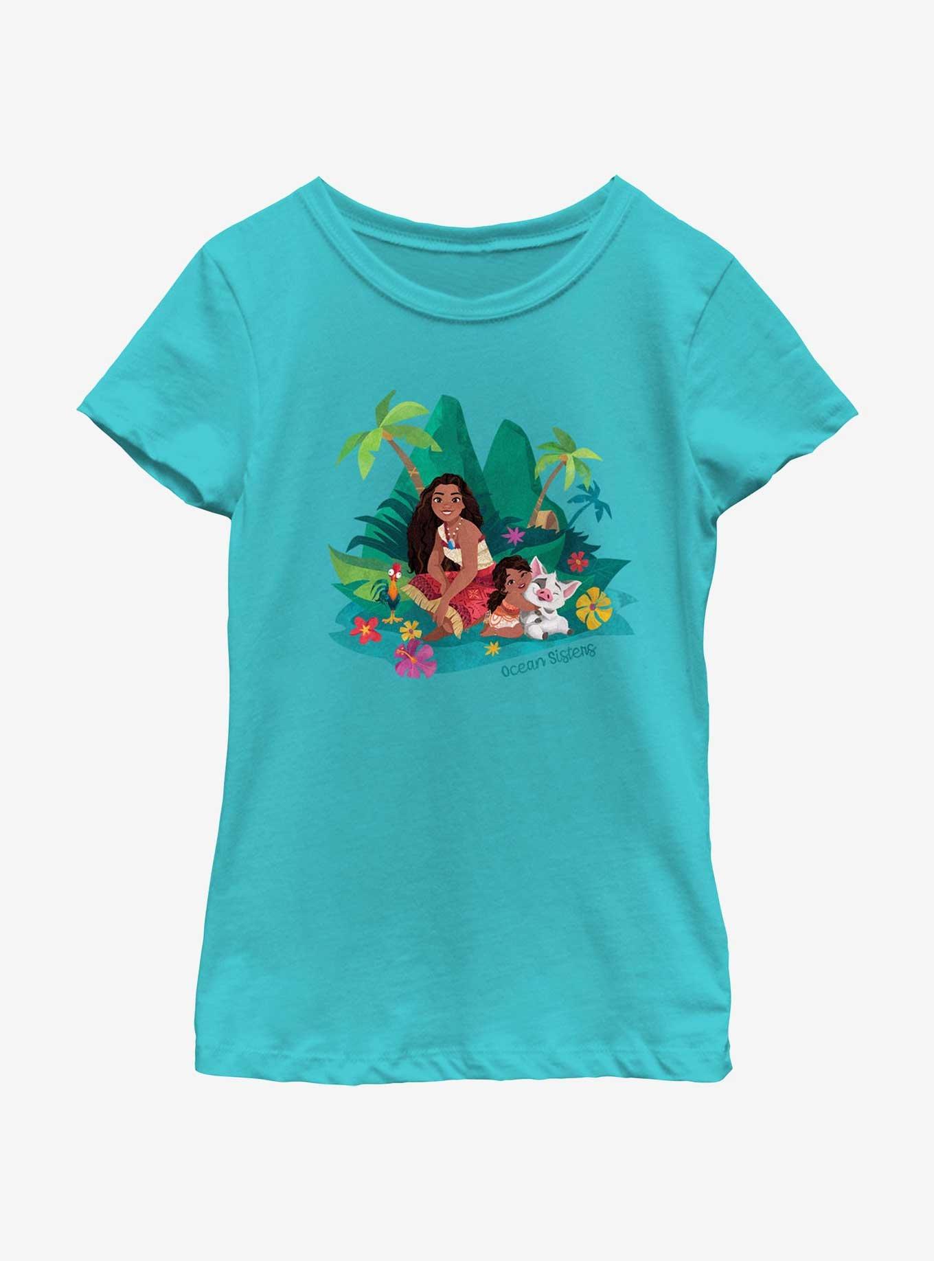 Disney Moana 2 Ocean Sisters Youth Girls T-Shirt, , hi-res