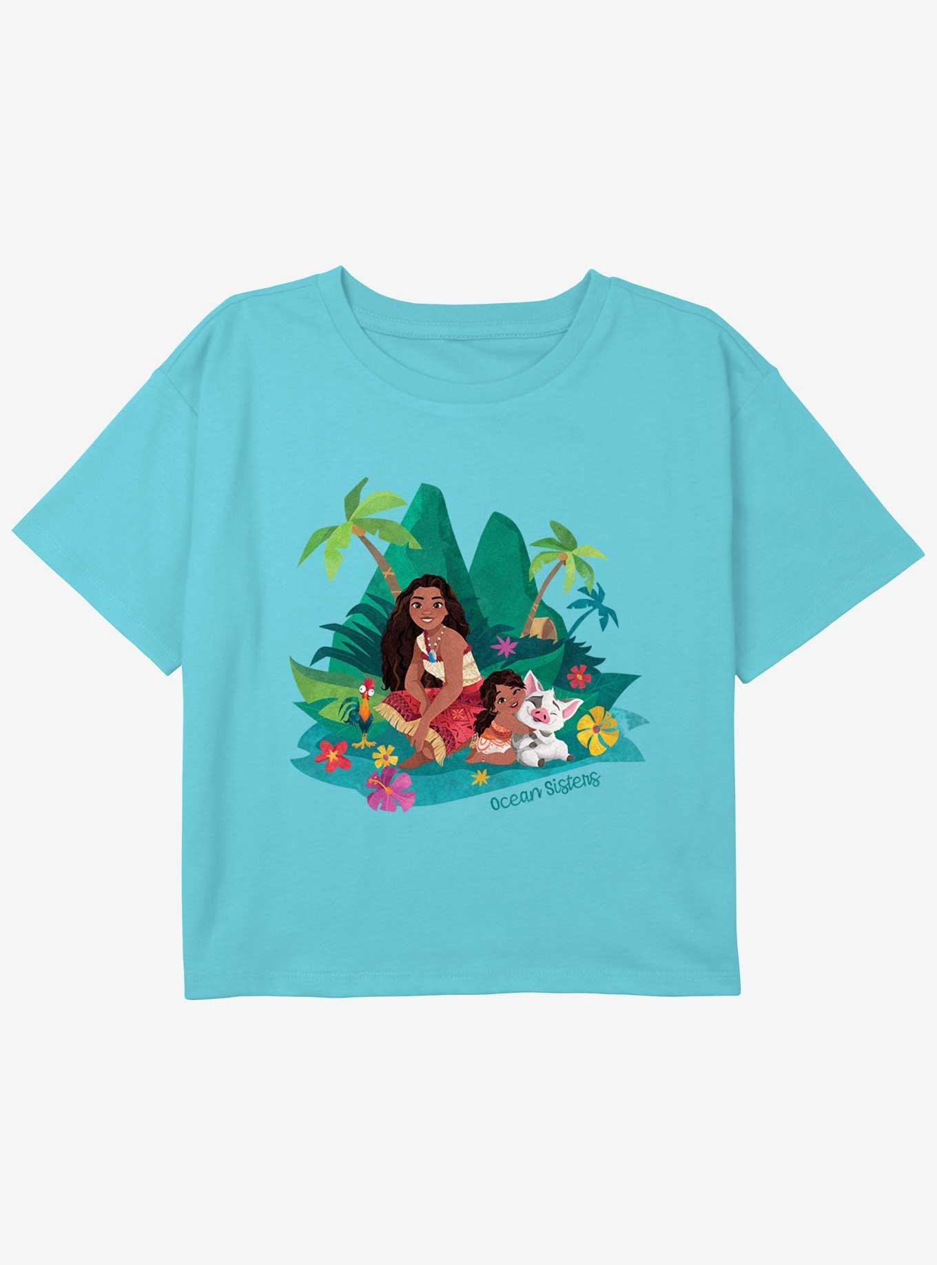 Disney Moana 2 Ocean Sisters Youth Girls Boxy T-Shirt, , hi-res