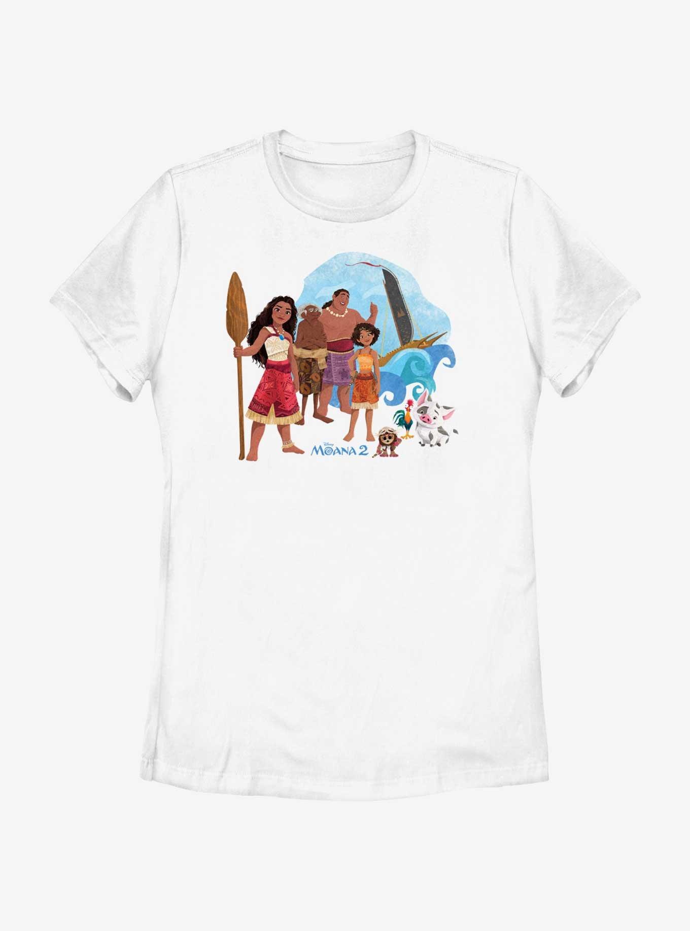 Disney Moana 2 Wayfinder Group Womens T-Shirt, WHITE, hi-res