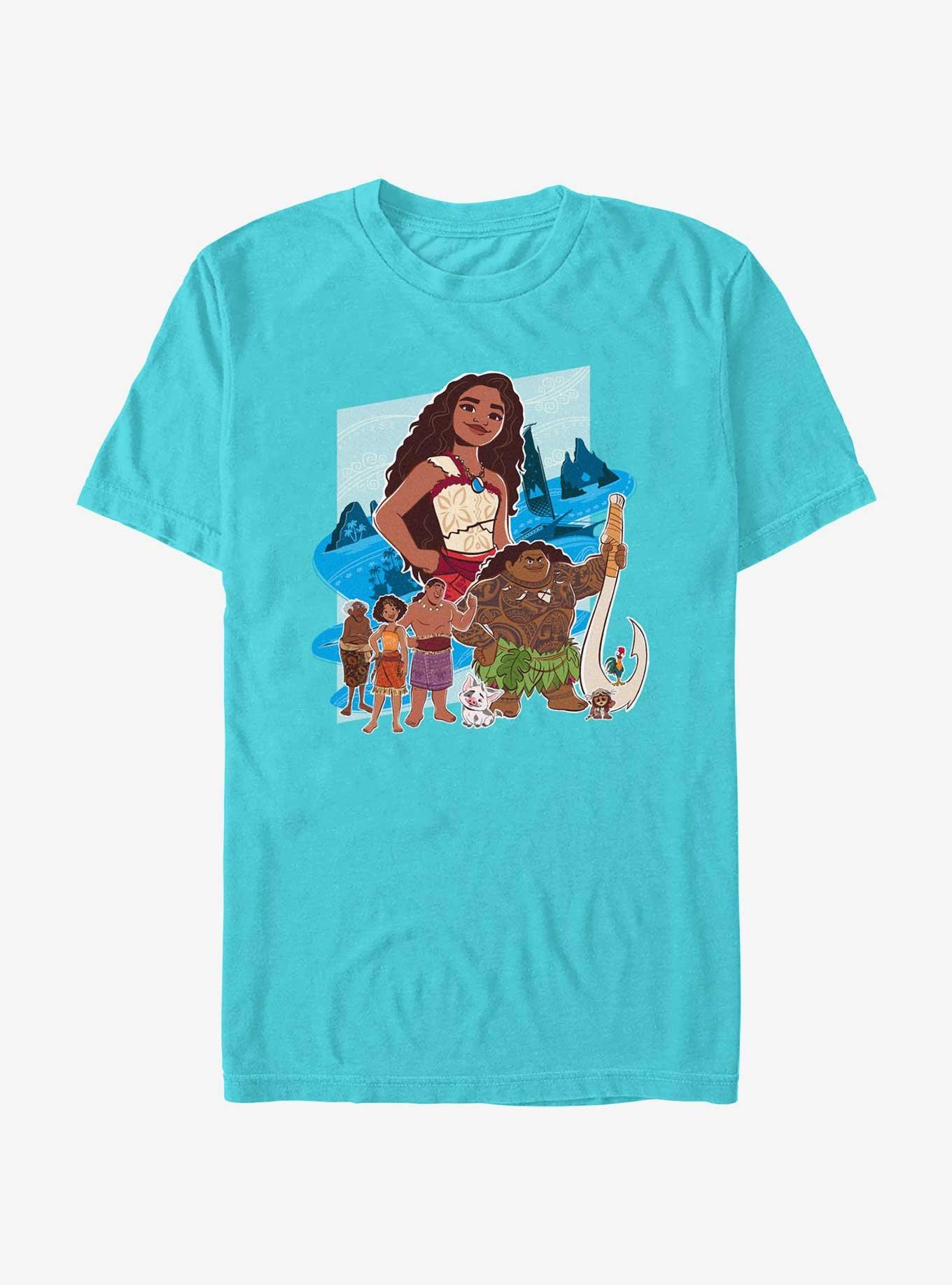 Disney Moana 2 Group T-Shirt, TAHI BLUE, hi-res