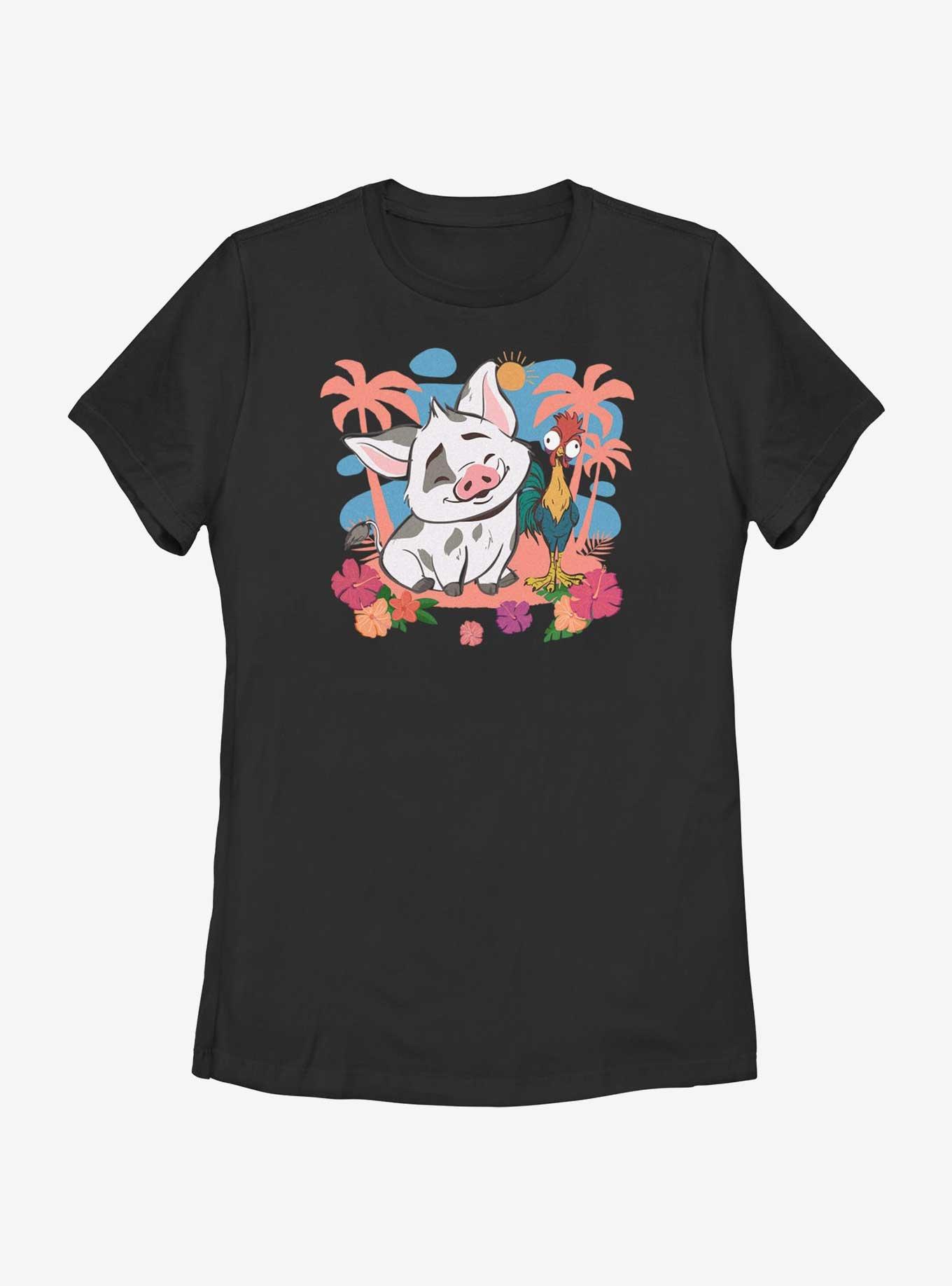 Disney Moana 2 Pua And Hei Hei Womens T-Shirt, , hi-res