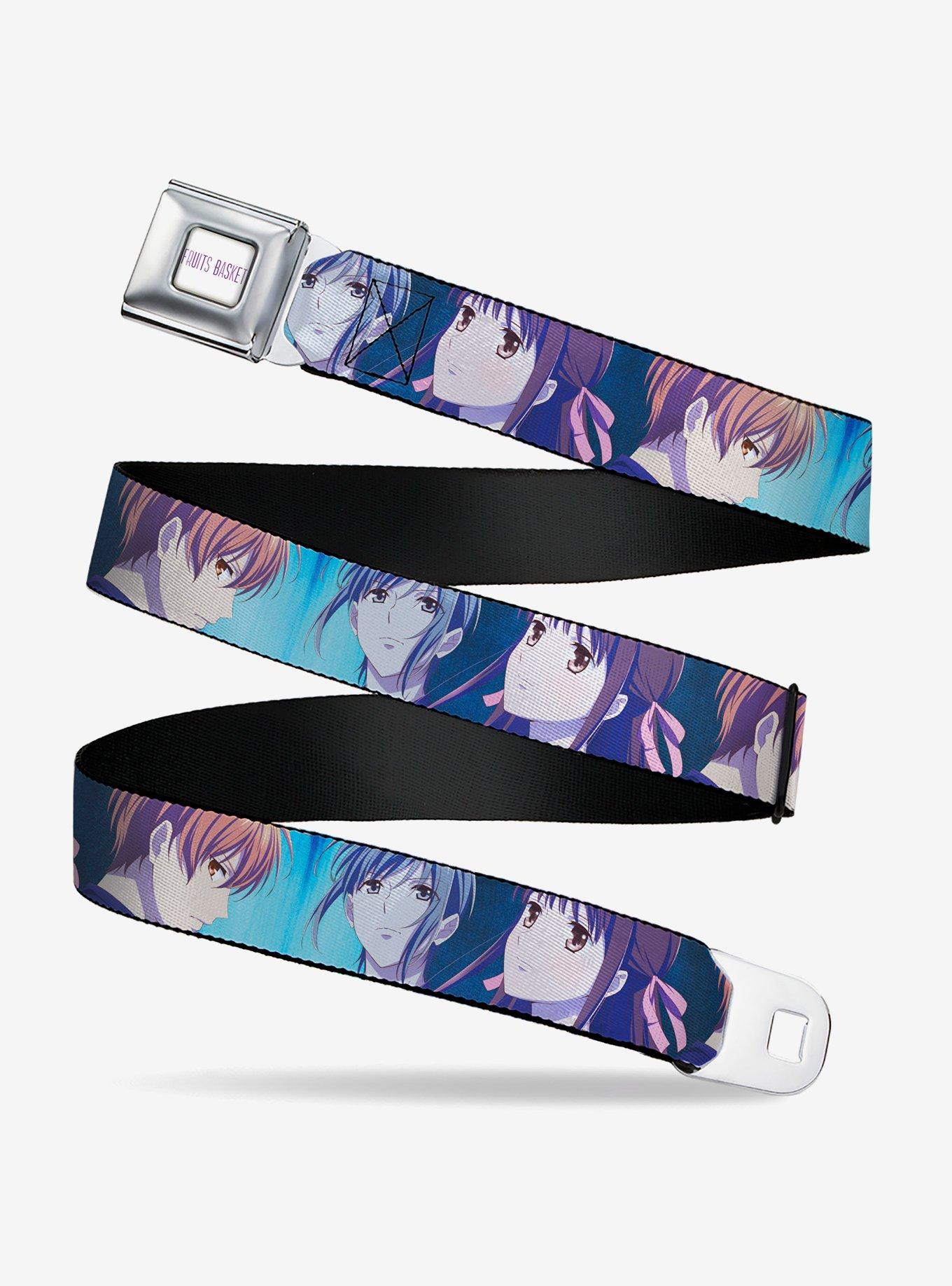 Fruits Basket Yuki Tohru Kyo Final Season Group Seatbelt Buckle Belt, BLUE, hi-res