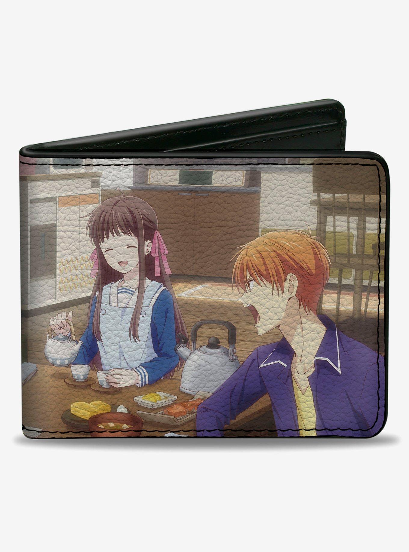 Fruits Basket Shigure Yuki Tohru Kyo Dining Scene Bifold Wallet, , hi-res