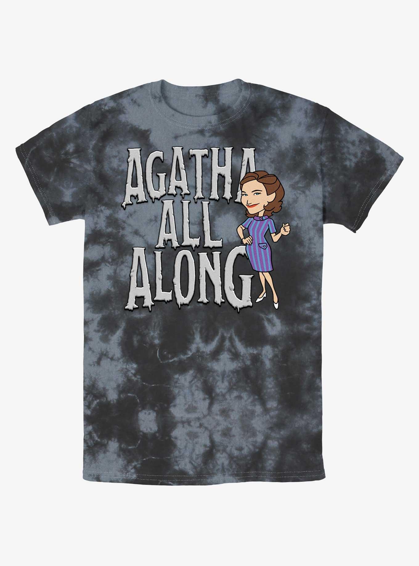 Marvel WandaVision Agatha Unusual Power Tie-Dye T-Shirt, BLKCHAR, hi-res