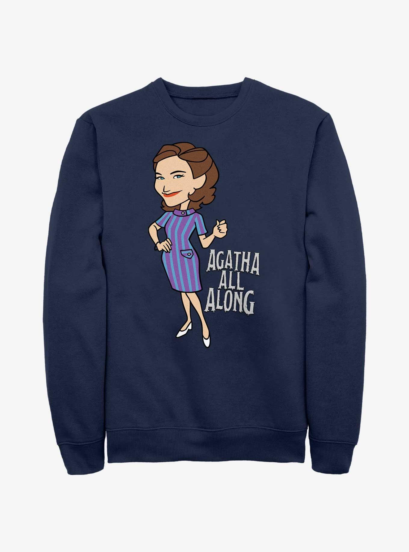 Marvel WandaVision Agatha All Along Sweatshirt, NAVY, hi-res