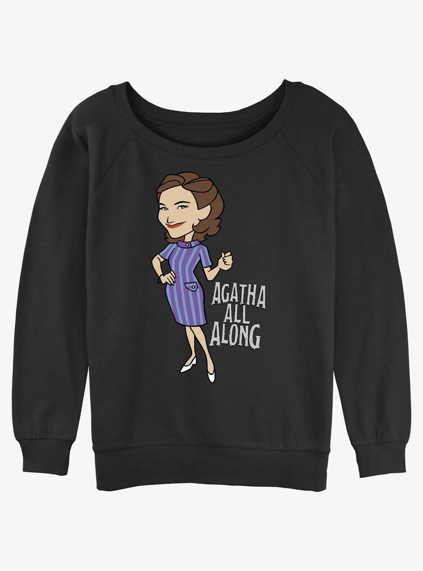 Marvel WandaVision Agatha All Along Girls Slouchy Sweatshirt, , hi-res