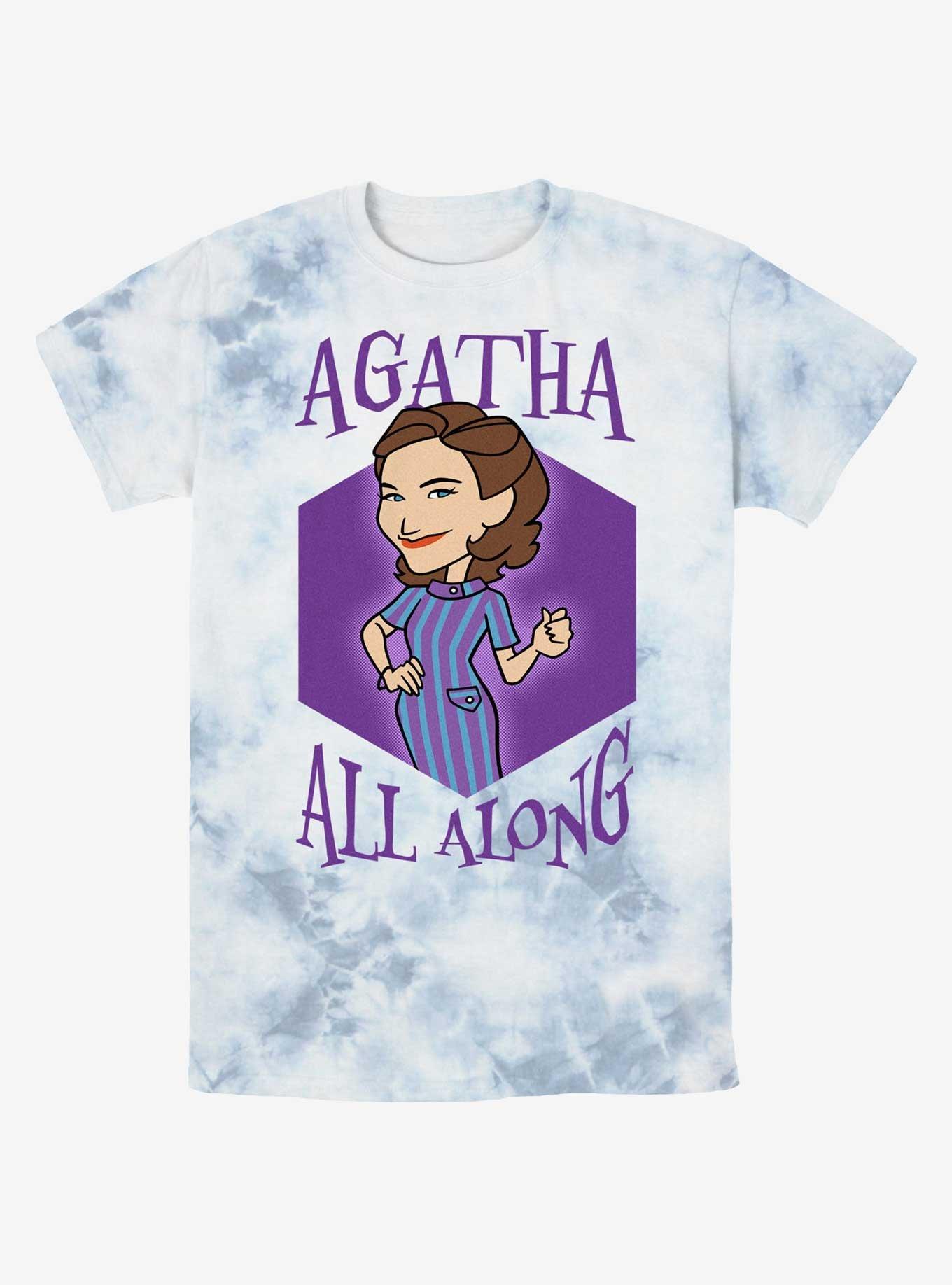 Marvel WandaVision Agatha Cartoon Tie-Dye T-Shirt, , hi-res