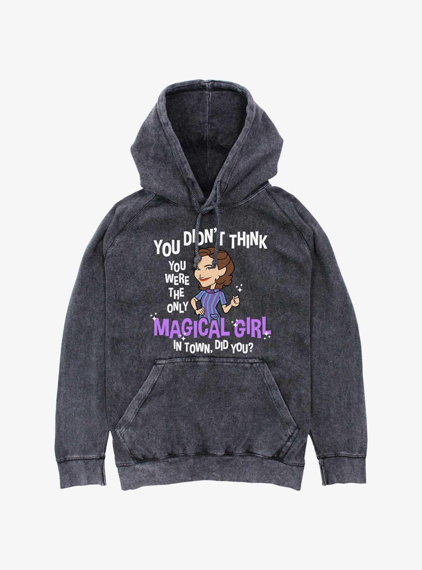 Marvel WandaVision Agatha Magical Girl Mineral Wash Hoodie, , hi-res