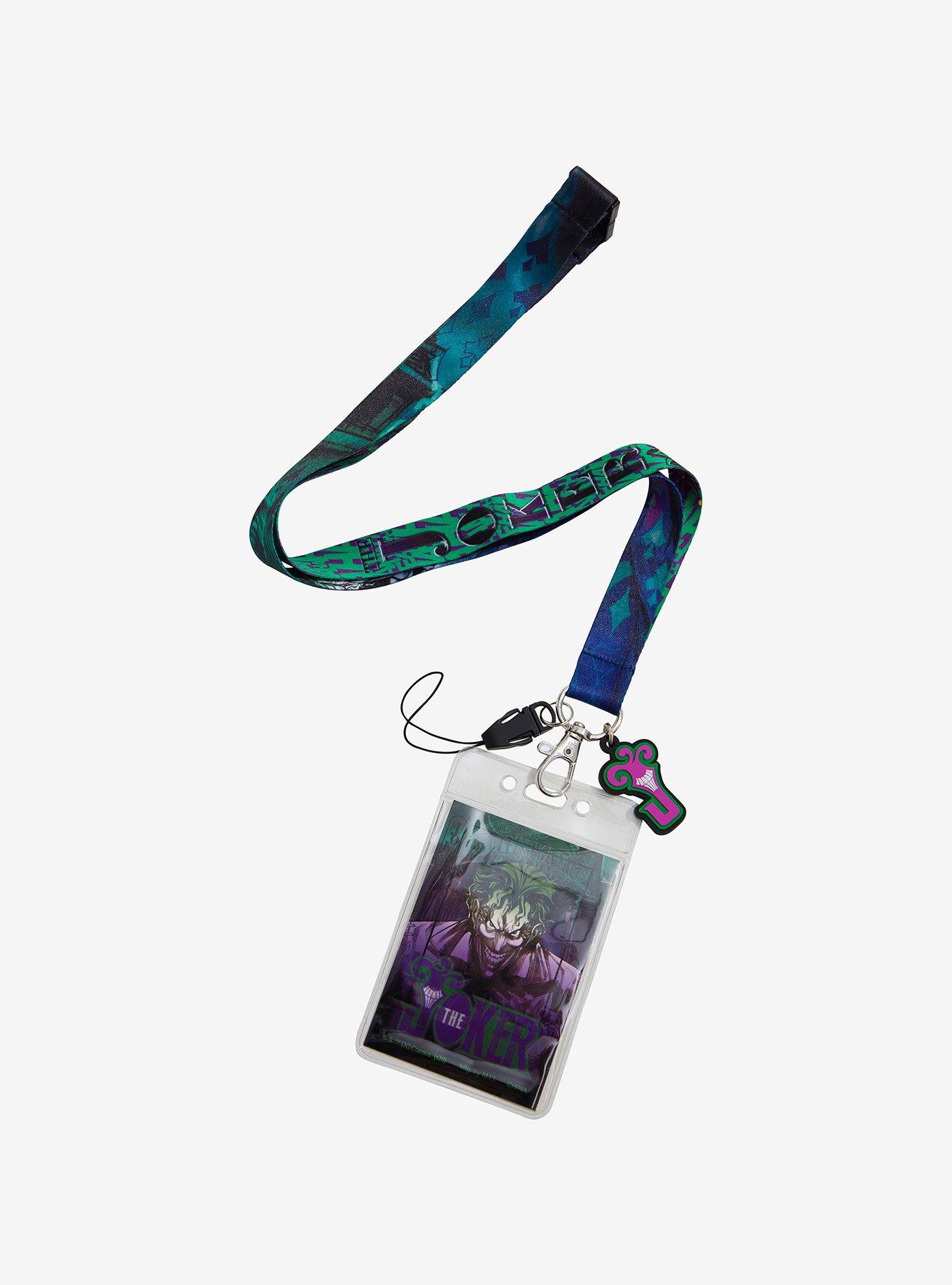 DC Comics Batman Joker Charm Lanyard, , hi-res