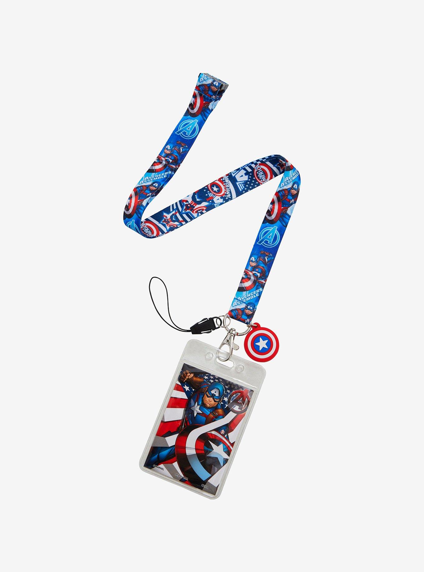 Marvel Captain America Charm Lanyard, , hi-res