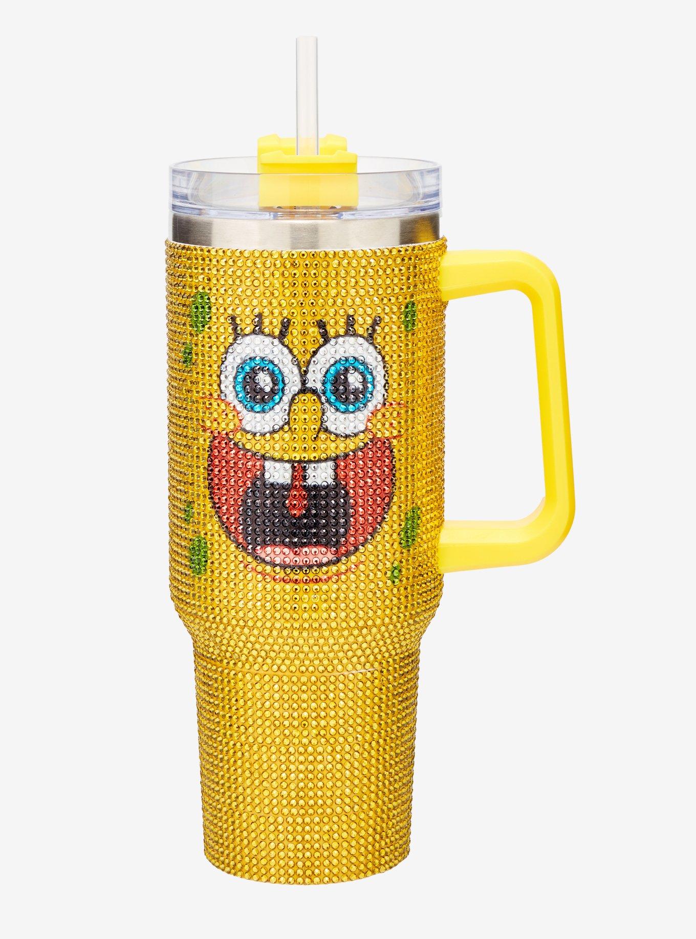 SpongeBob SquarePants Rhinestone Stainless Steel Travel Cup