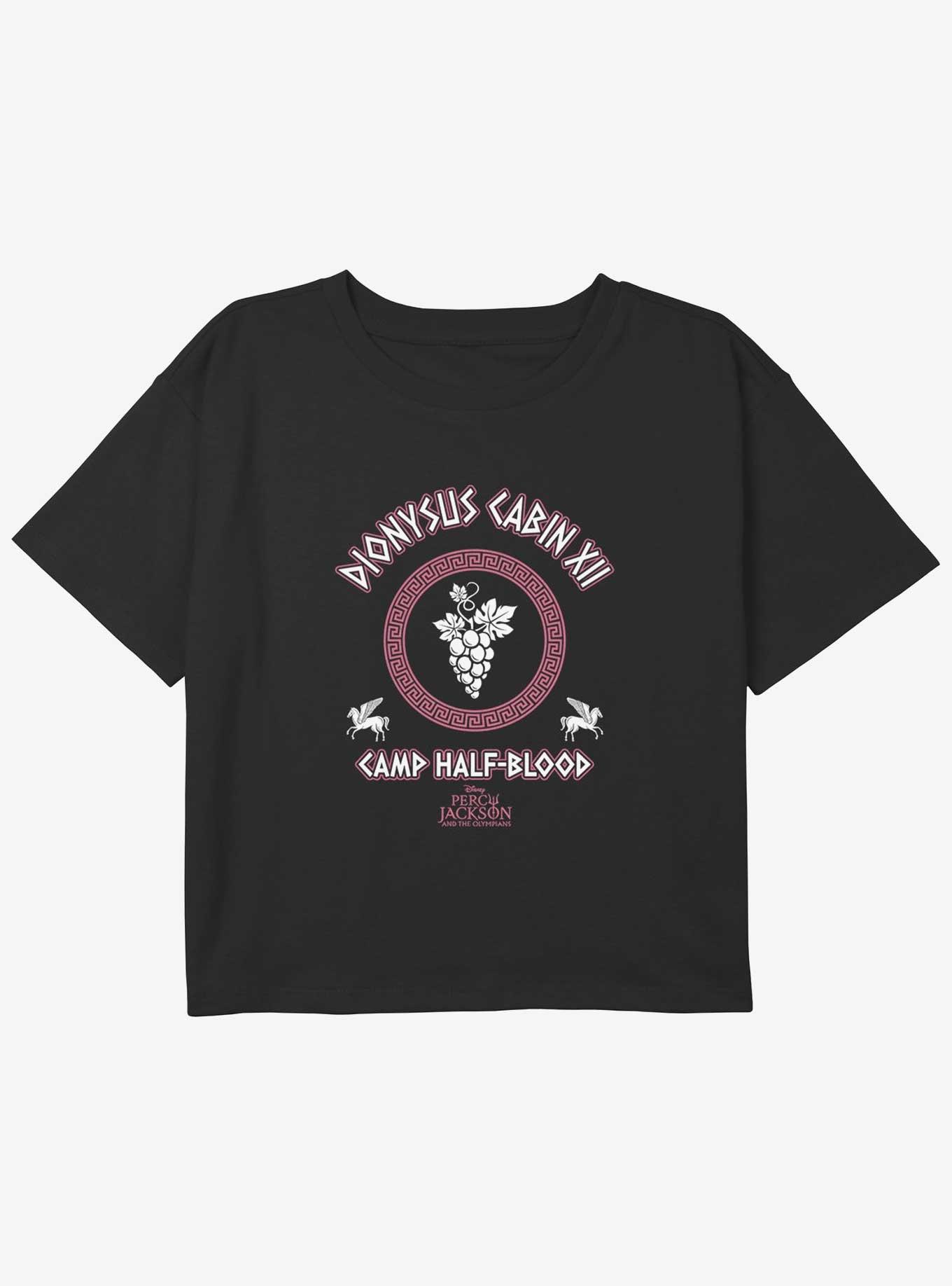 Disney Percy Jackson And The Olympians Dionysus Cabin Youth Girls Boxy Crop T-Shirt, , hi-res