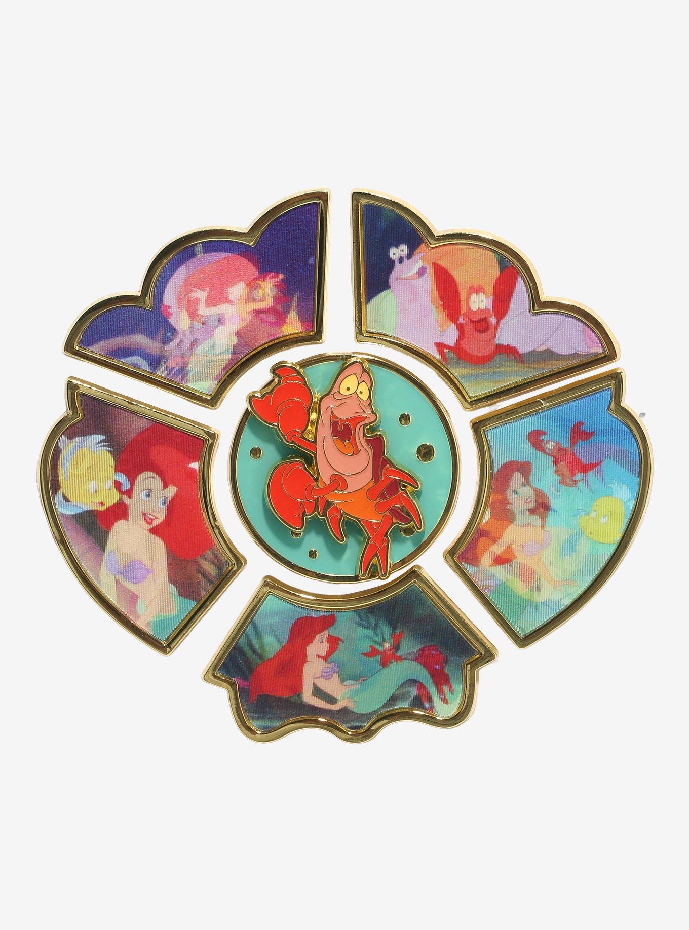 Loungefly Disney The Little Mermaid Lenticular Scenes Blind Box Enamel Pin, , hi-res