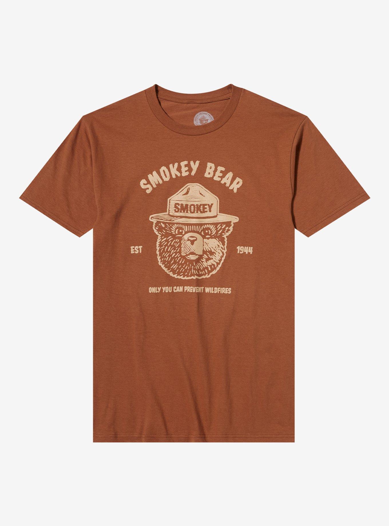 Smokey Bear Face Prevent Wildfires T-Shirt, , hi-res