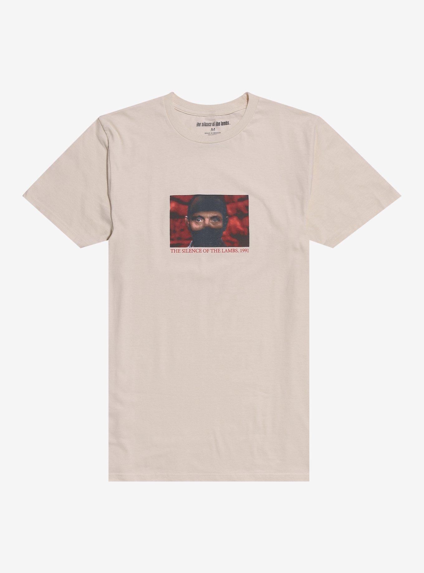 The Silence Of The Lambs Hannibal Lecter Shadow Portrait T-Shirt, SAND, hi-res