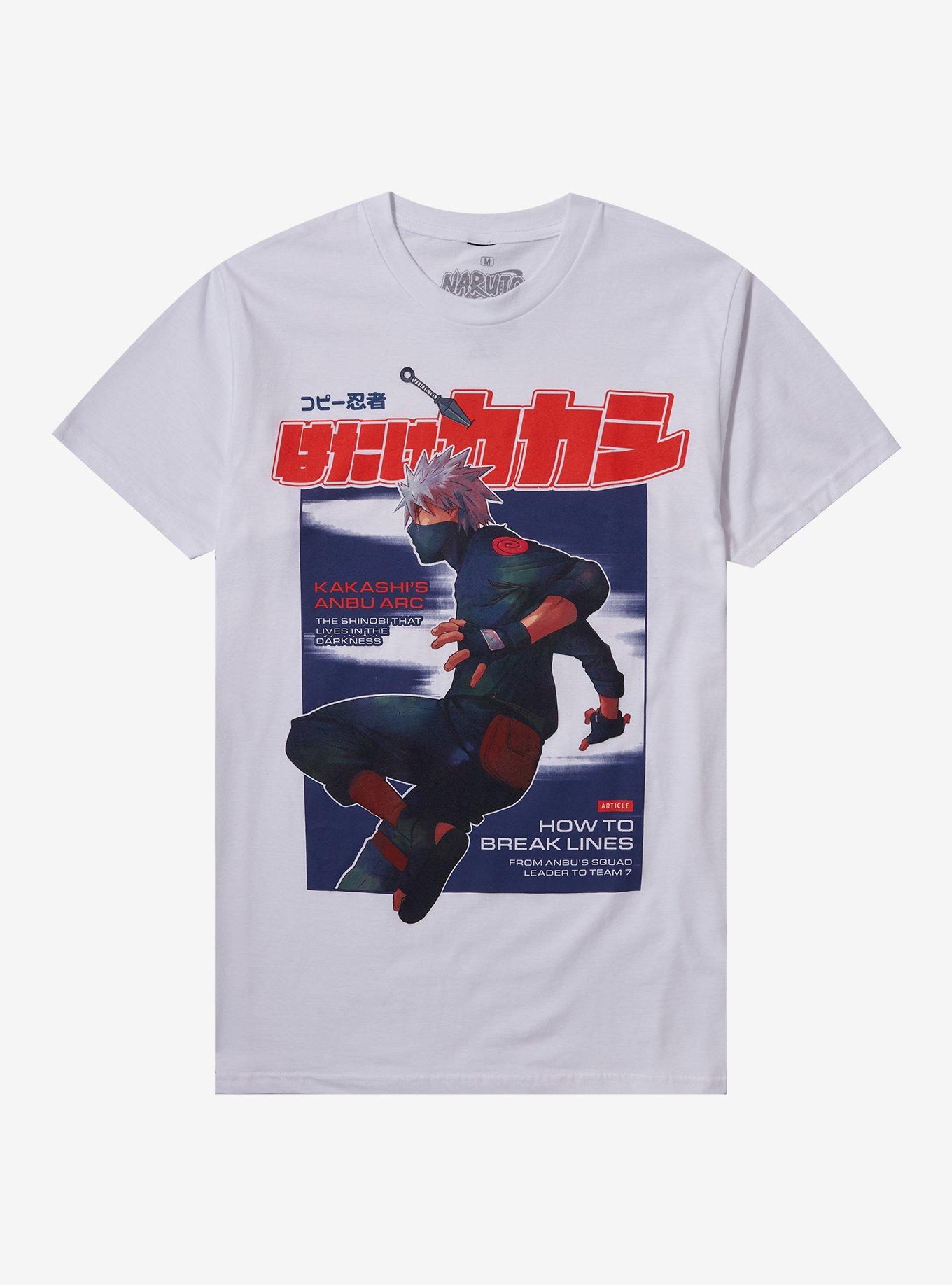 Naruto Shippuden Kakashi Magazine Cover T-Shirt, , hi-res