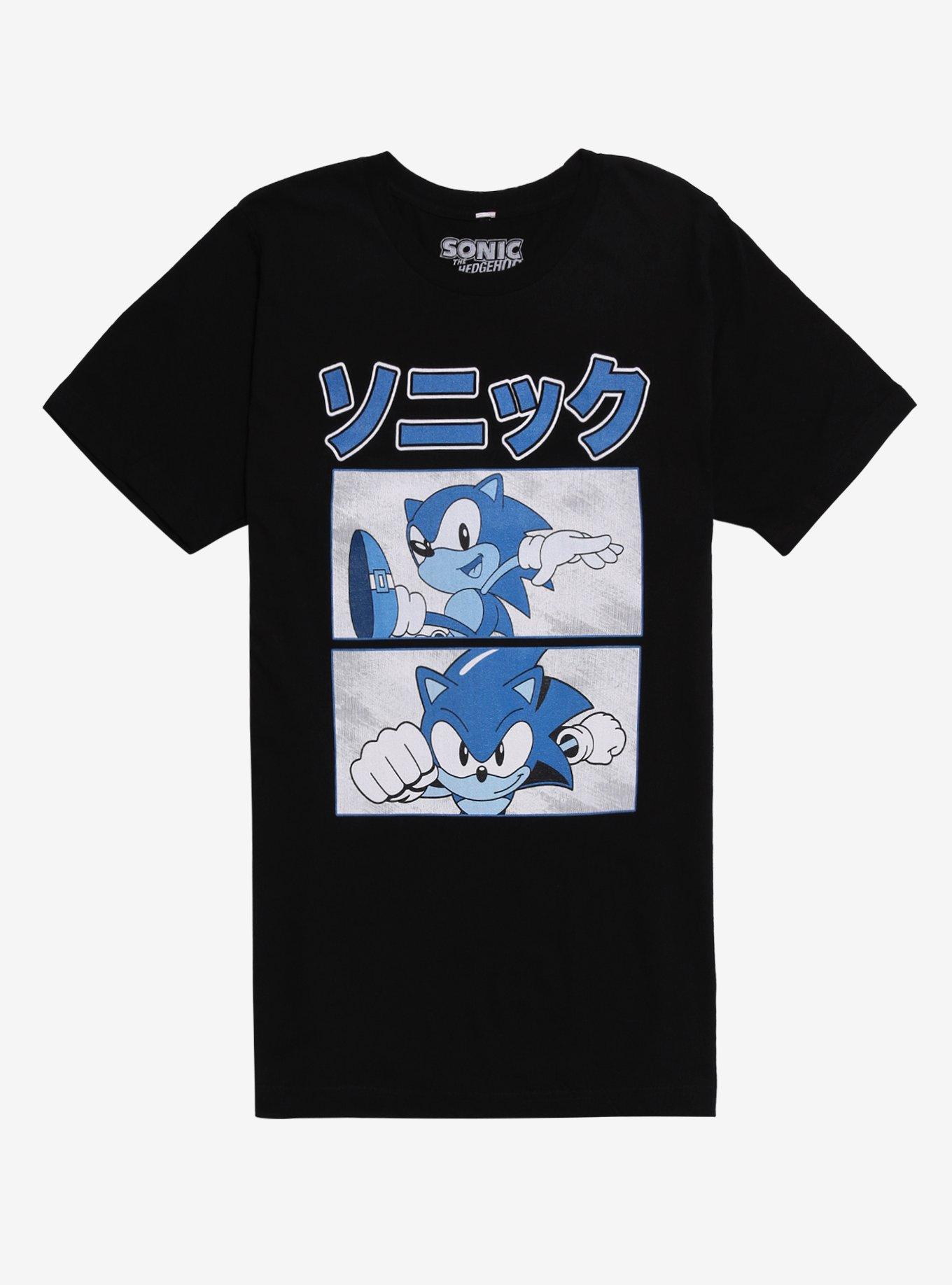 Sonic The Hedgehog Blue Panels T-Shirt, , hi-res