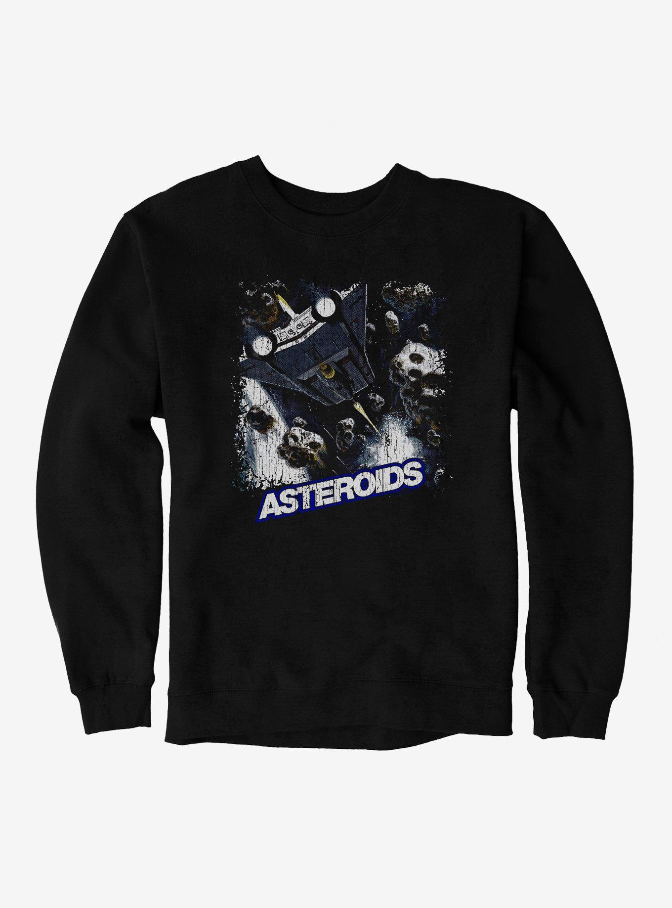 Atari Asteroids Logo Sweatshirt, BLACK, hi-res