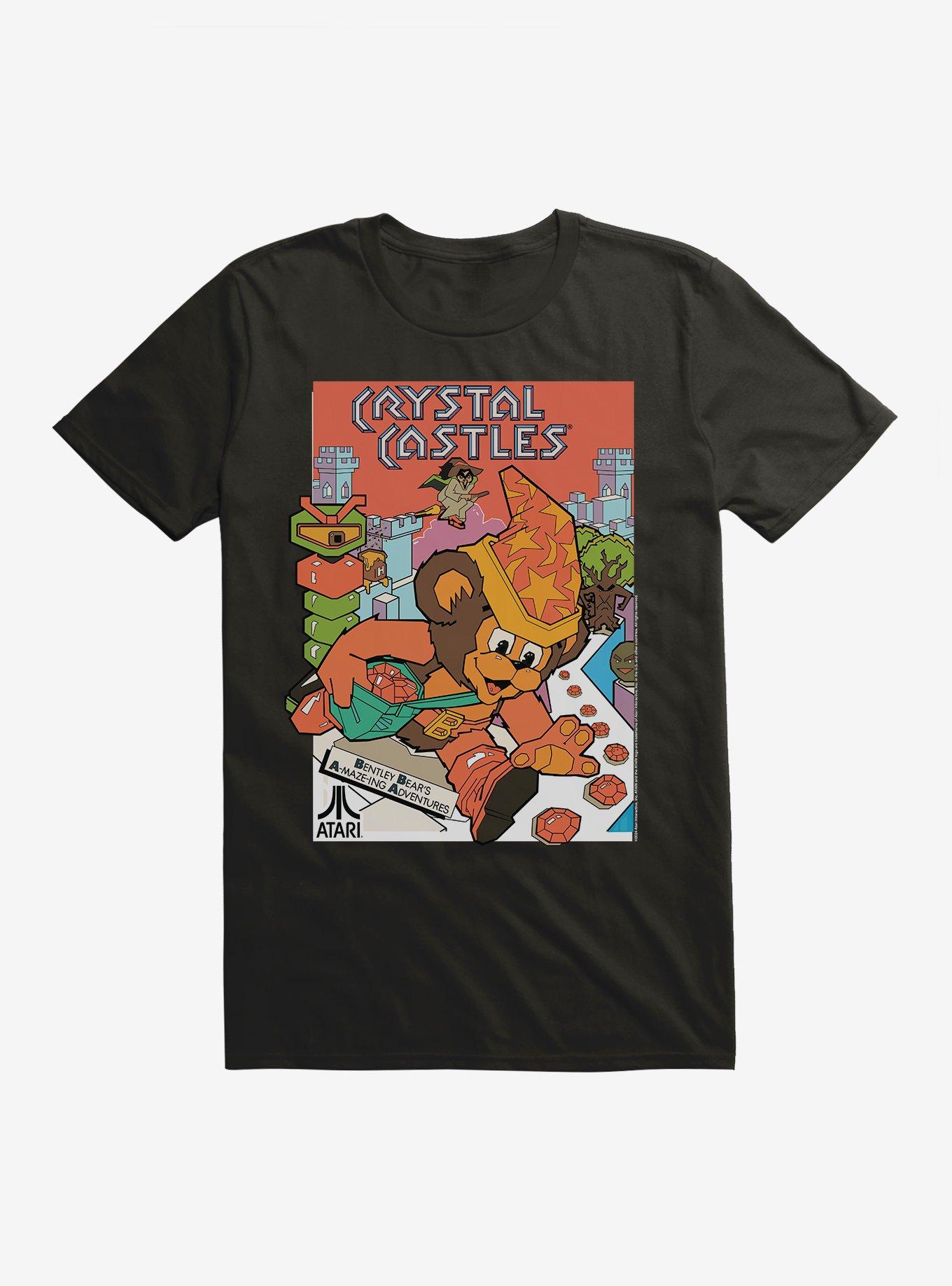 Atari Crystal Cove Logo T-Shirt, BLACK, hi-res