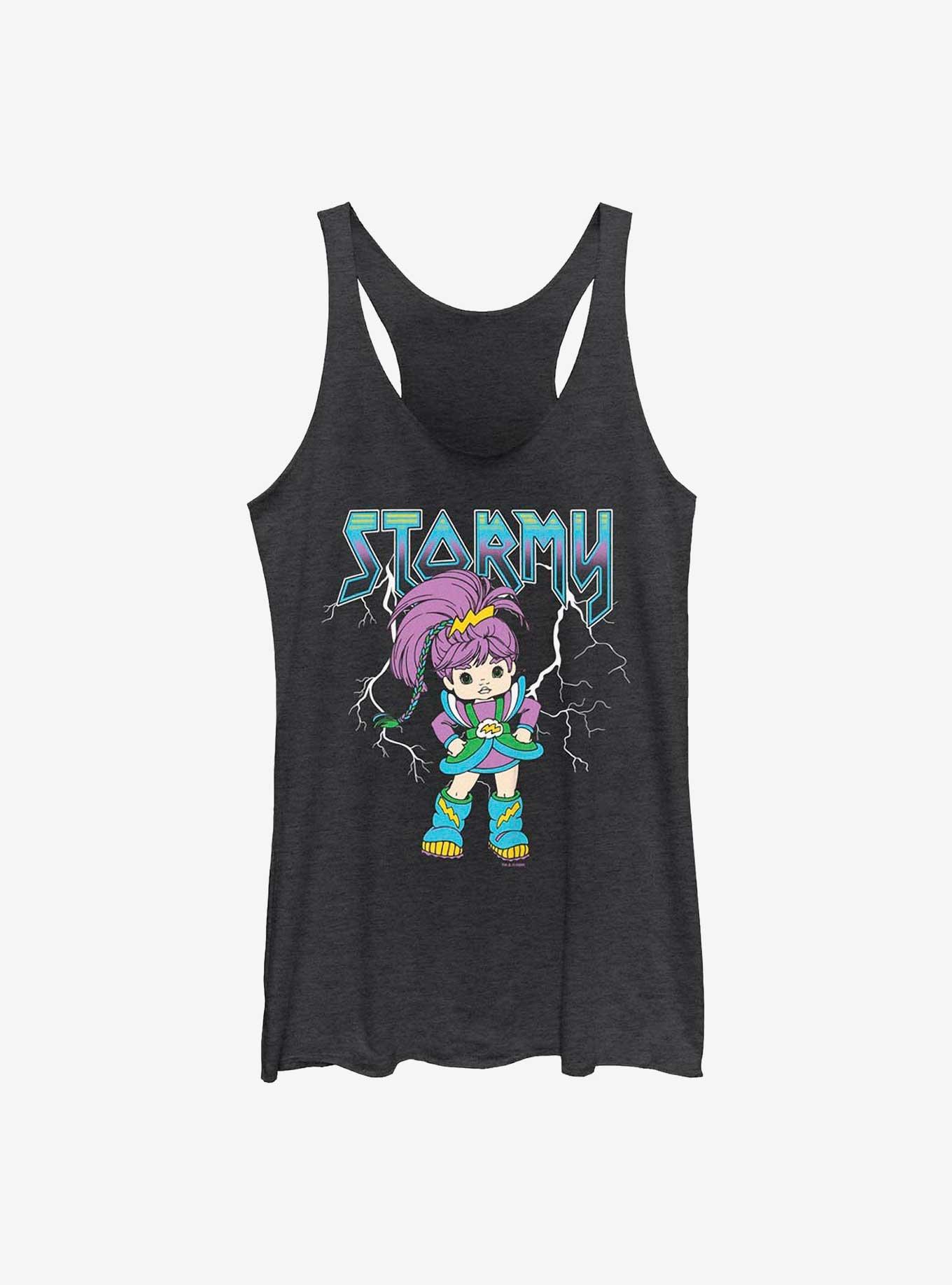 Rainbow Brite Metal Stormy Girls Tank, BLK HTR, hi-res